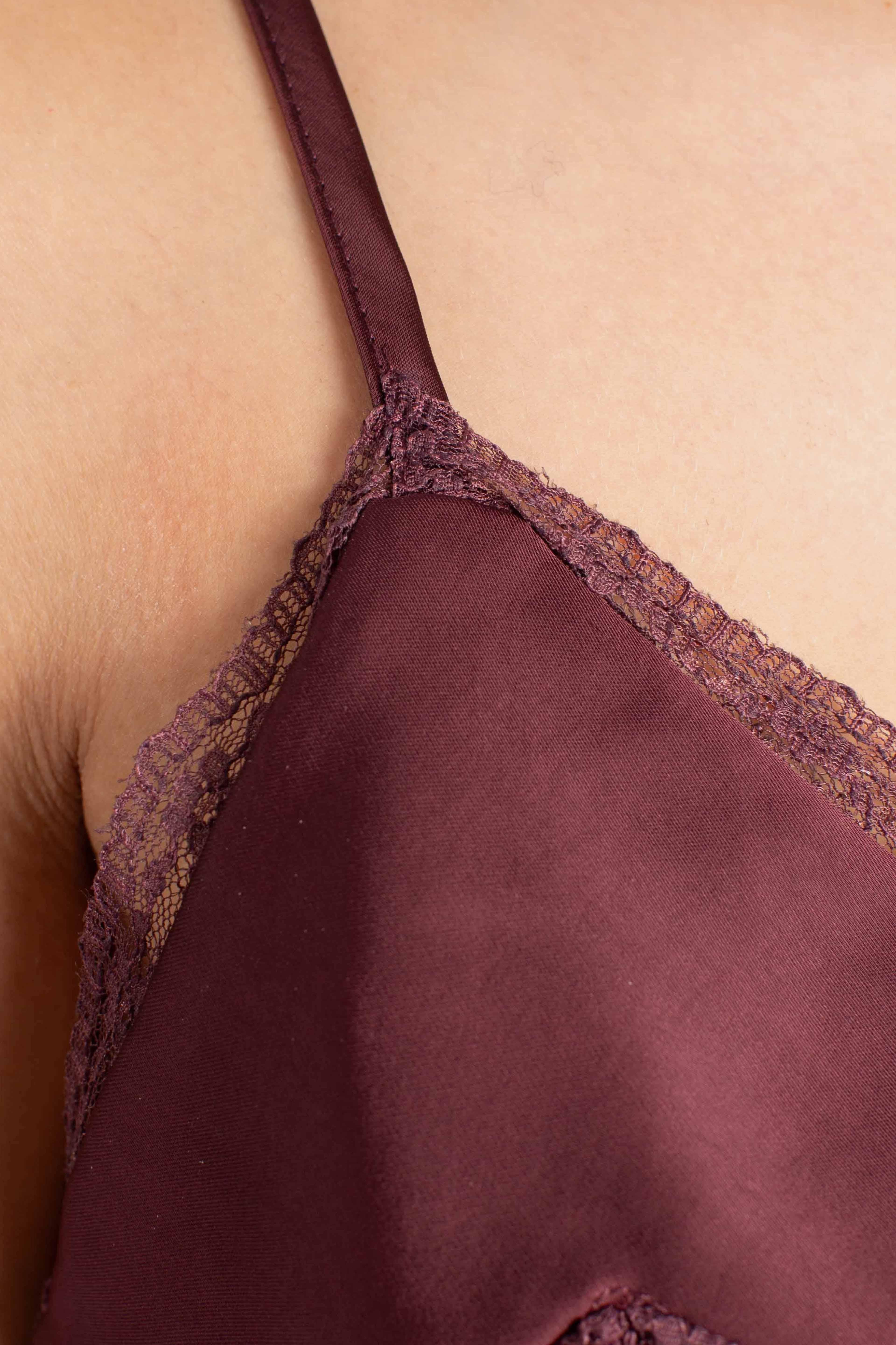 Top in raso con pizzo RATUPBHA1490 DIXIE