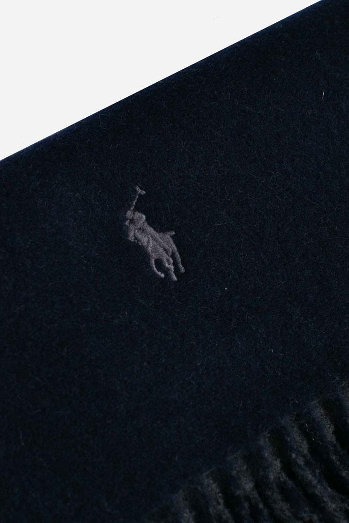 Sciarpa double-face in misto lana navy charcoal 449959334006 POLO RALPH LAUREN