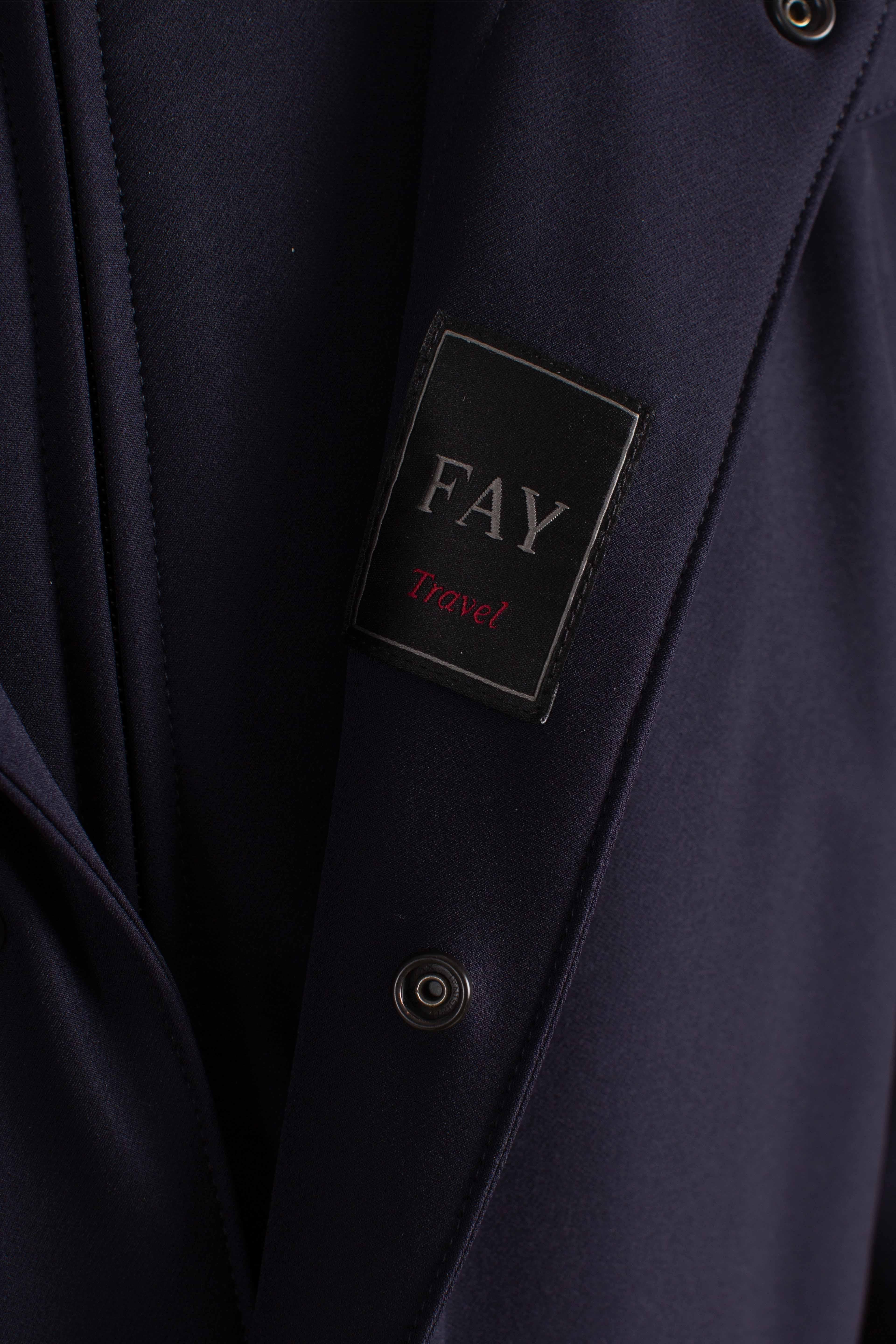 Morning Coat Travel in Jersey Stretch blu NAM6151037JXRFU807 FAY