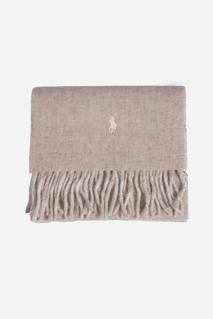 Sciarpa double-face in misto lana taupe 449959334002 POLO RALPH LAUREN