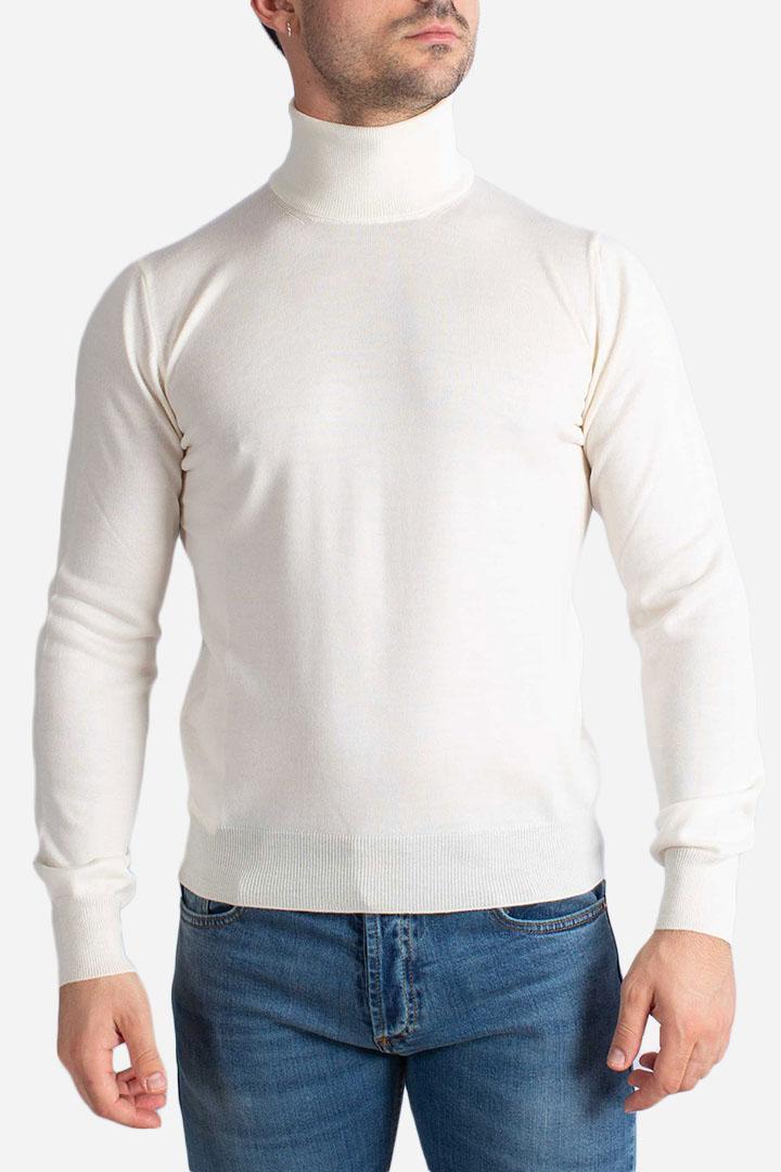 Dolcevita in lana merinos bianco 5515714290005 GRAN SASSO