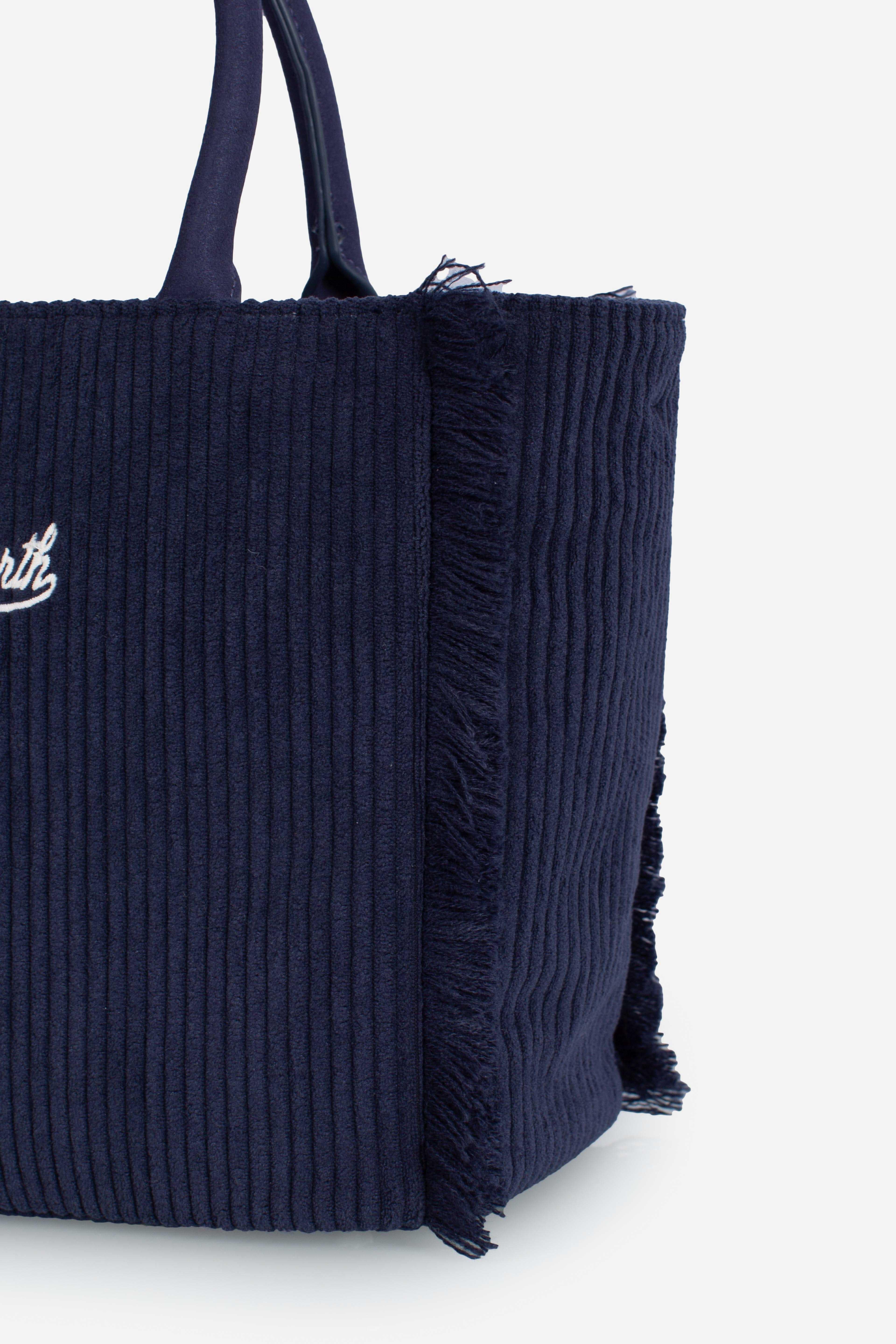 Borsa Dreaming of Saint Barth Winter Paradise Blu Navy COL004000164I MC2 SAINT BARTH