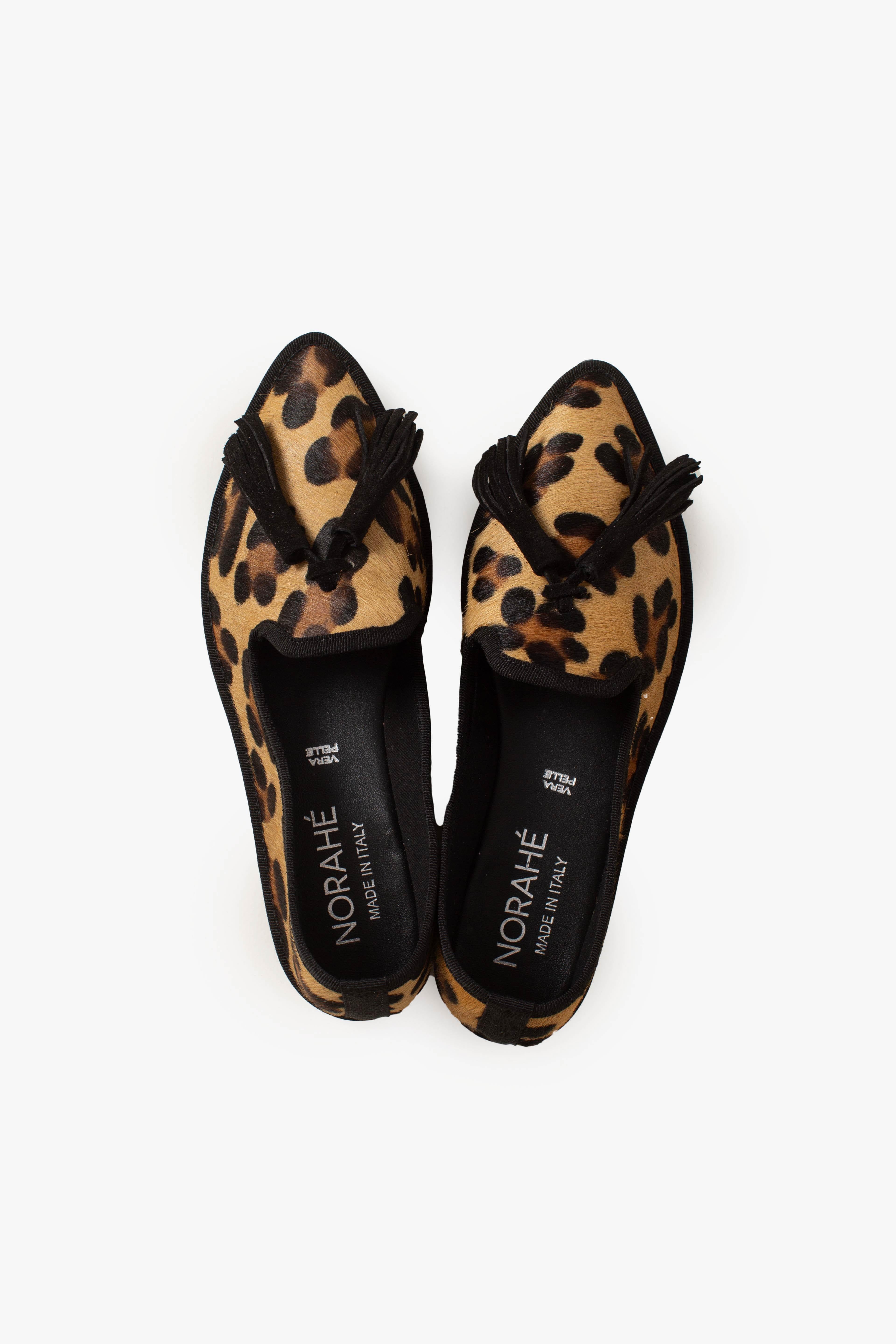 Friulana Norahe in cavallino leopardato con nappine nere PFNSOMALI NORAHE'
