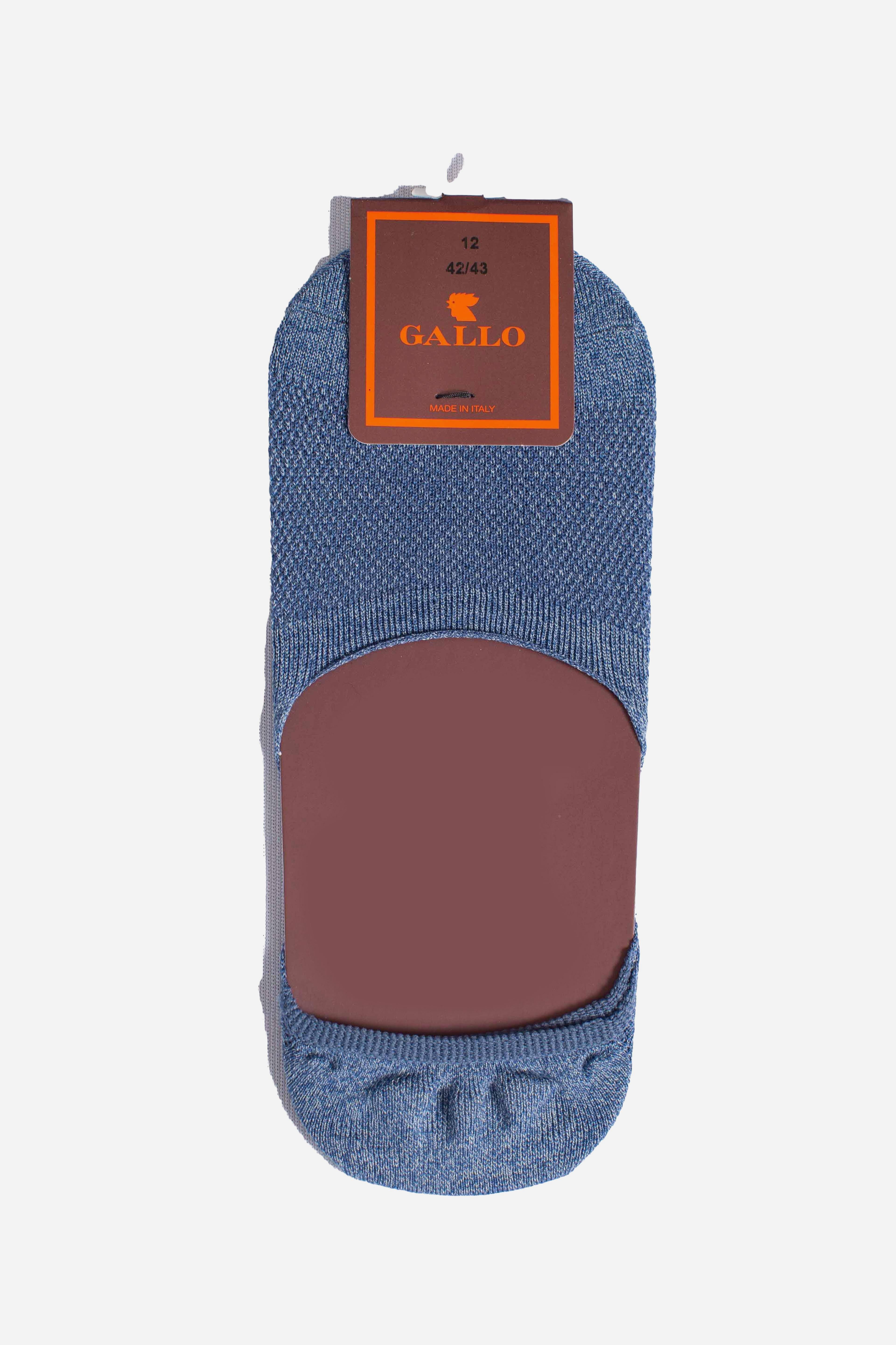 Fantasmini accollate uomo cotone tinta unita azzurro AP11326712615 GALLO