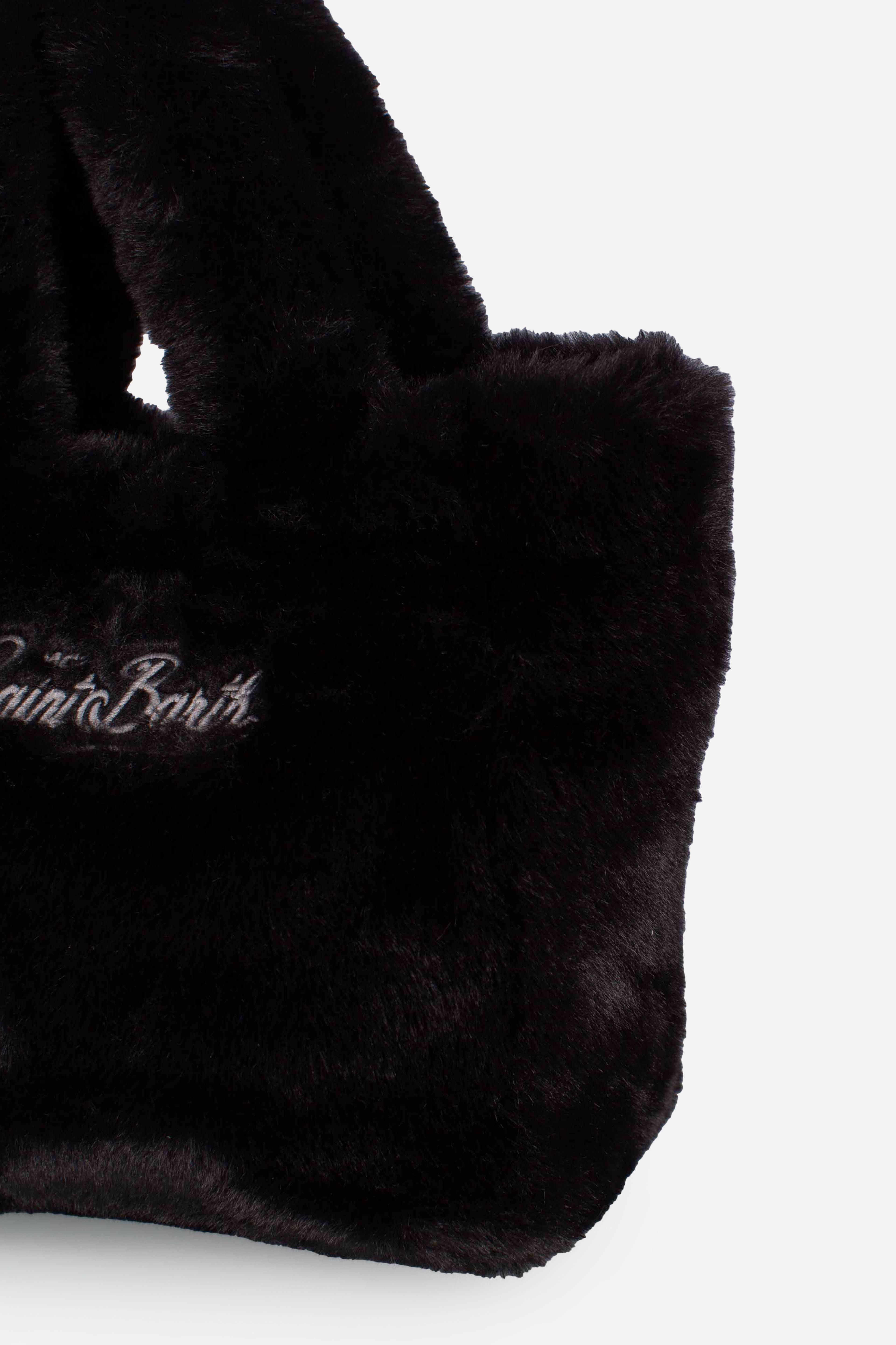 Borsa Pelliccia black con Logo Ricamato VAMI02100292I MC2 SAINT BARTH