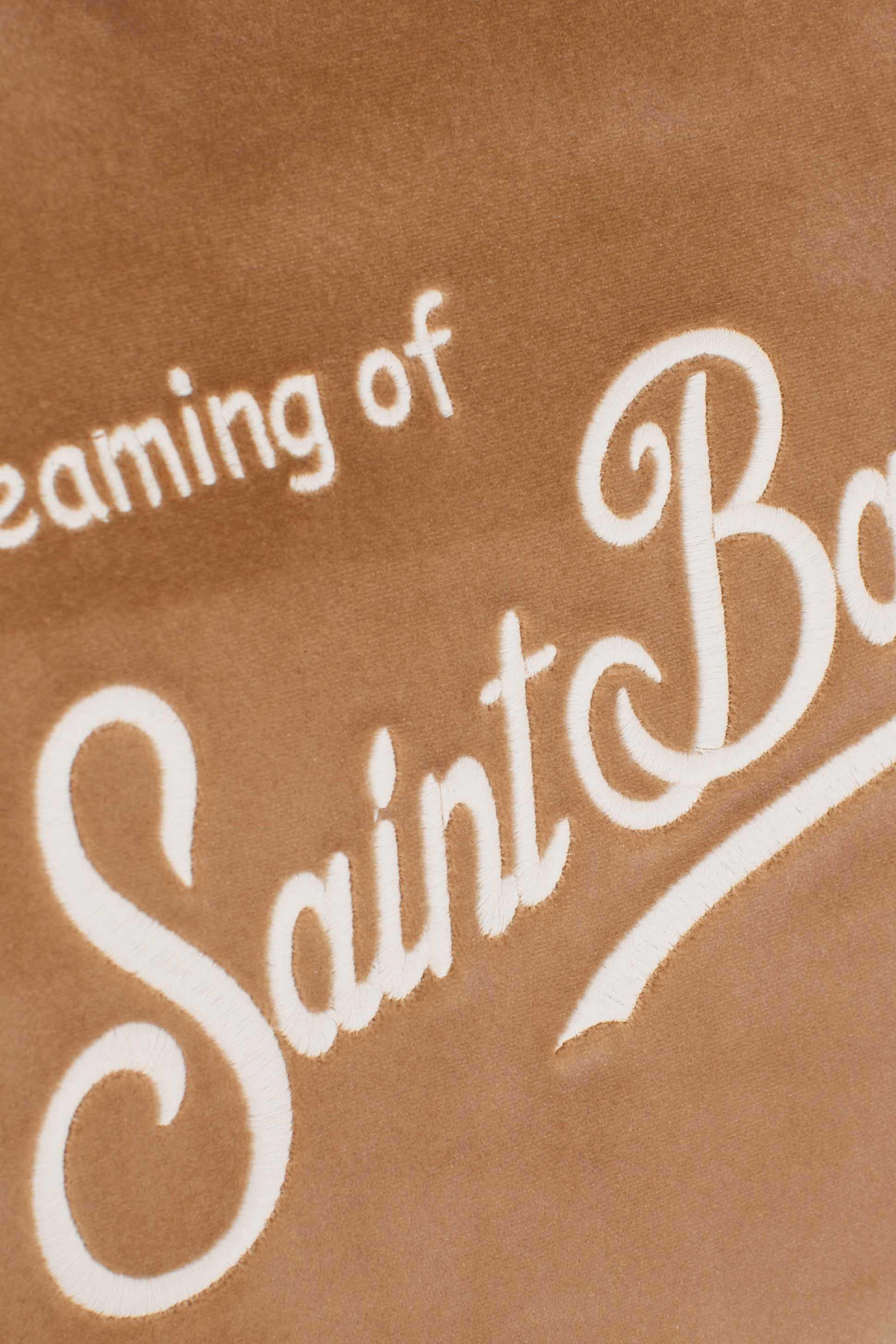 Borsa Colette velvet Dreaming of Saint Barth Winter Paradise beige COL003800296I MC2 SAINT BARTH