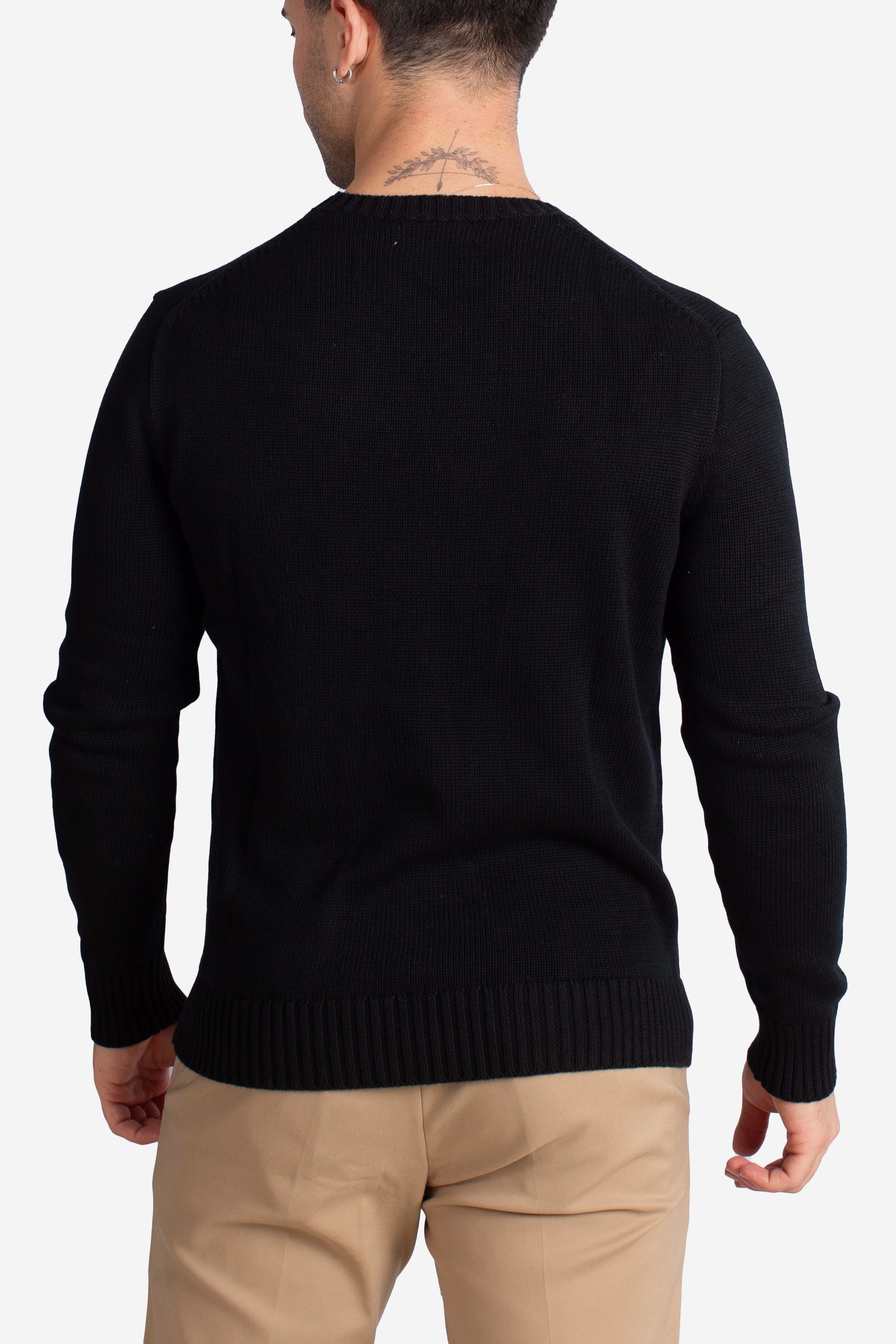 Maglia a girocollo in cotone black 710810846020 POLO RALPH LAUREN