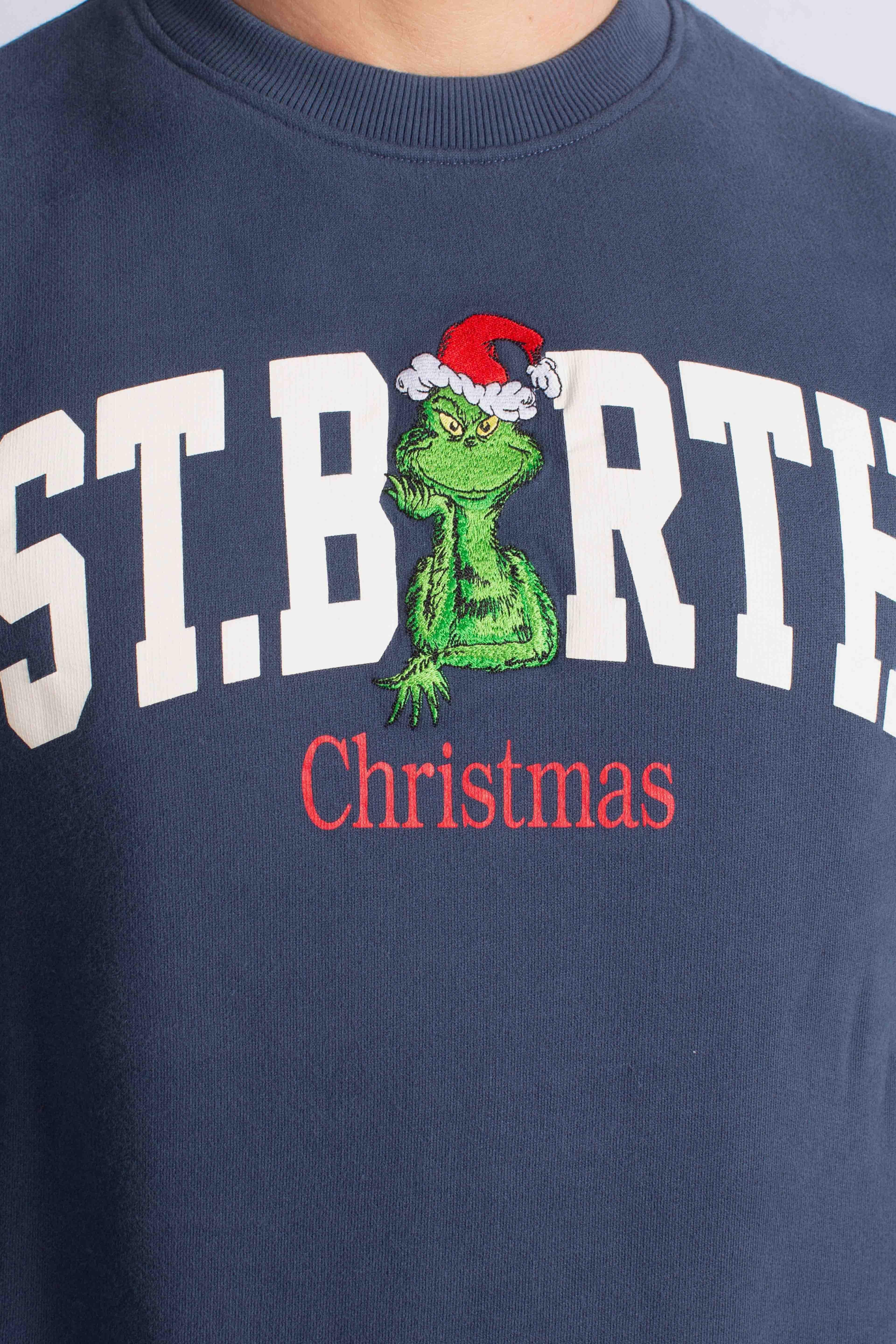 Felpa The Grinch Christmas Uomo blue SOH000401737I MC2 SAINT BARTH