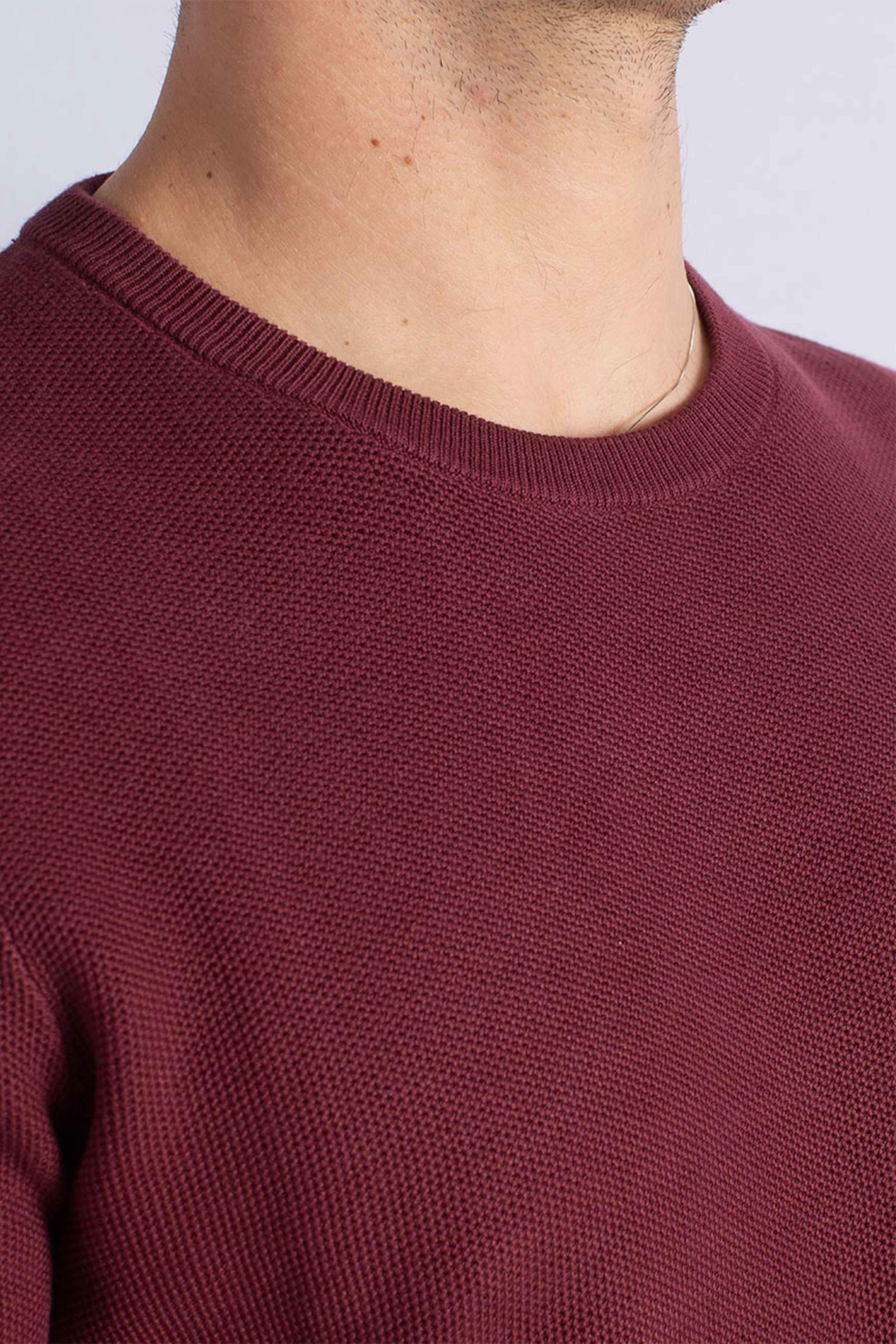 Maglia a girocollo effetto texture red 710918163520 POLO RALPH LAUREN