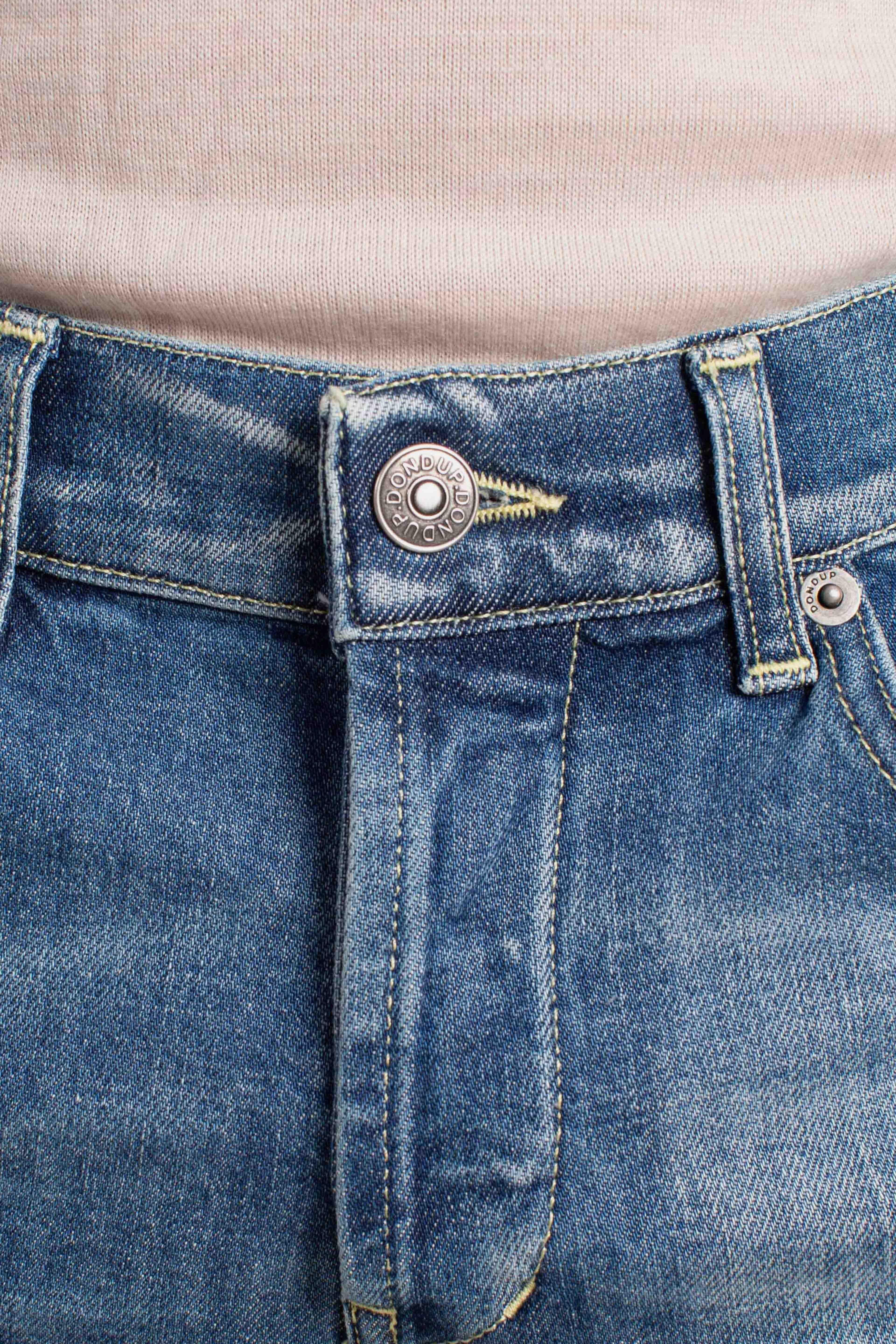 Jeans Slim Fit in Denim Stretch Blu Medio UP232DSK297J22800 DONDUP