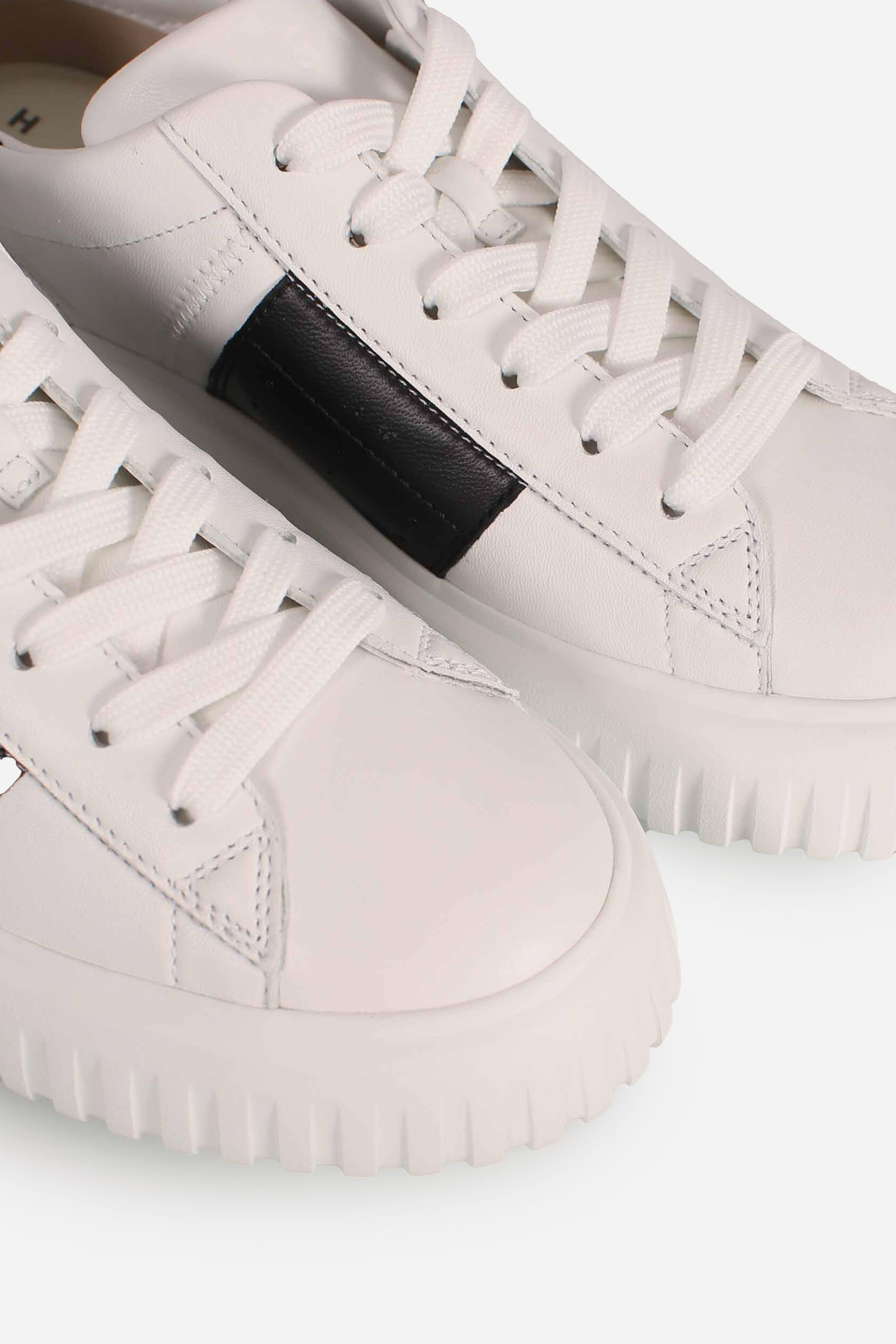 Sneakers Hogan H-Stripes bianco nero HXM6450FO70LE99998 HOGAN