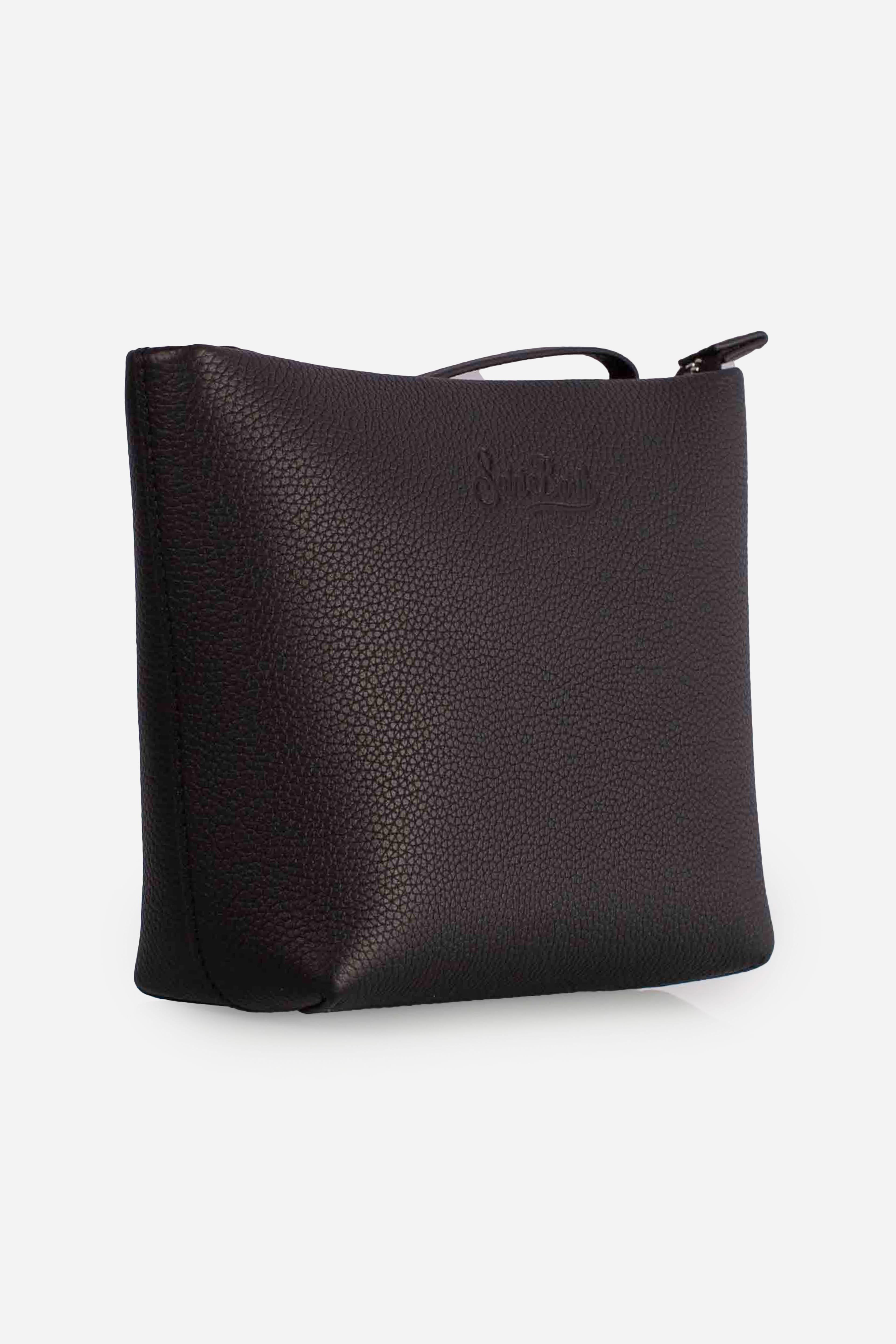 Pochette Aline in pelle Nera con Logo Impresso ALI003600748I MC2 SAINT BARTH