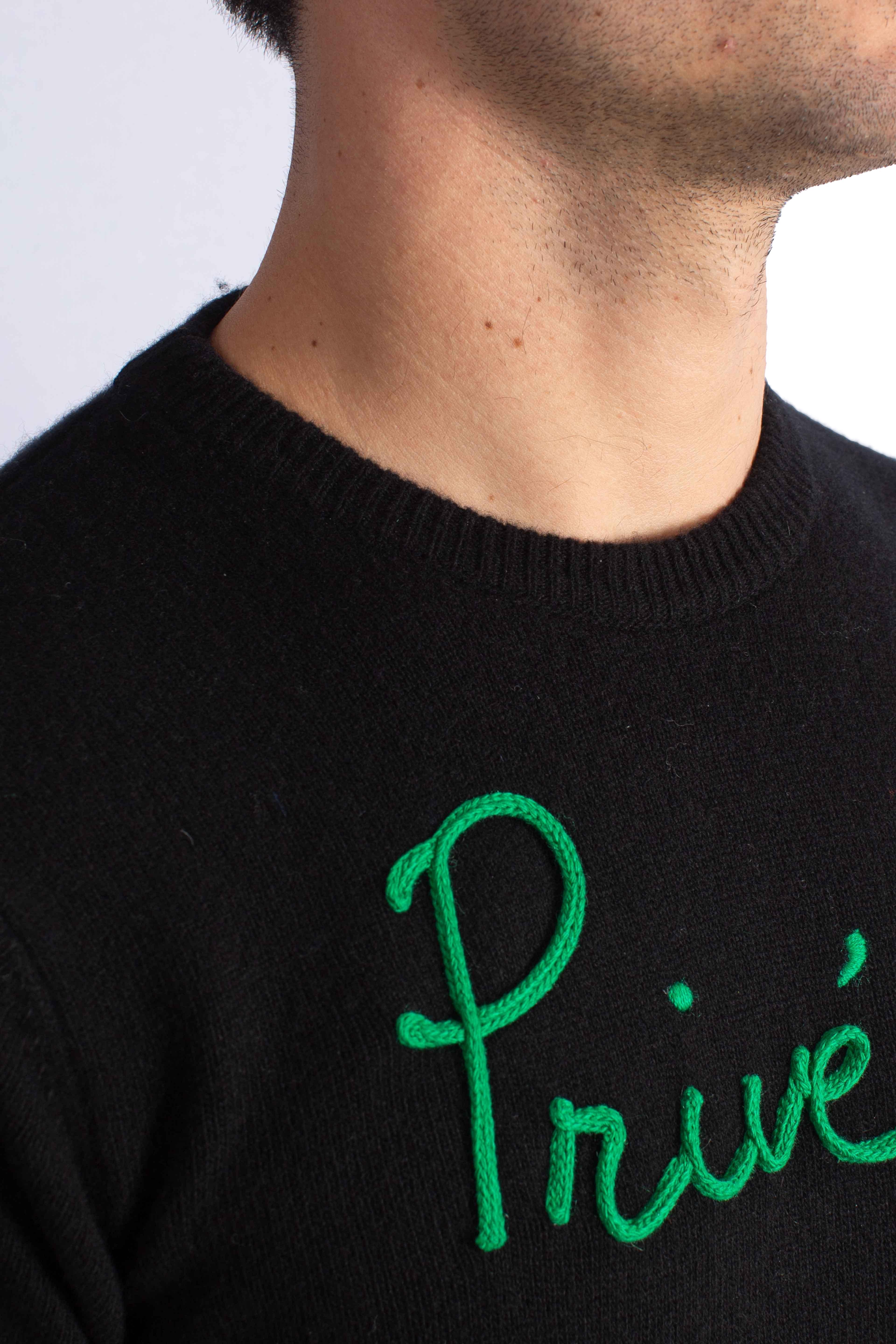 Maglia Uomo "Privè et dom pè" black HER000100542I MC2 SAINT BARTH