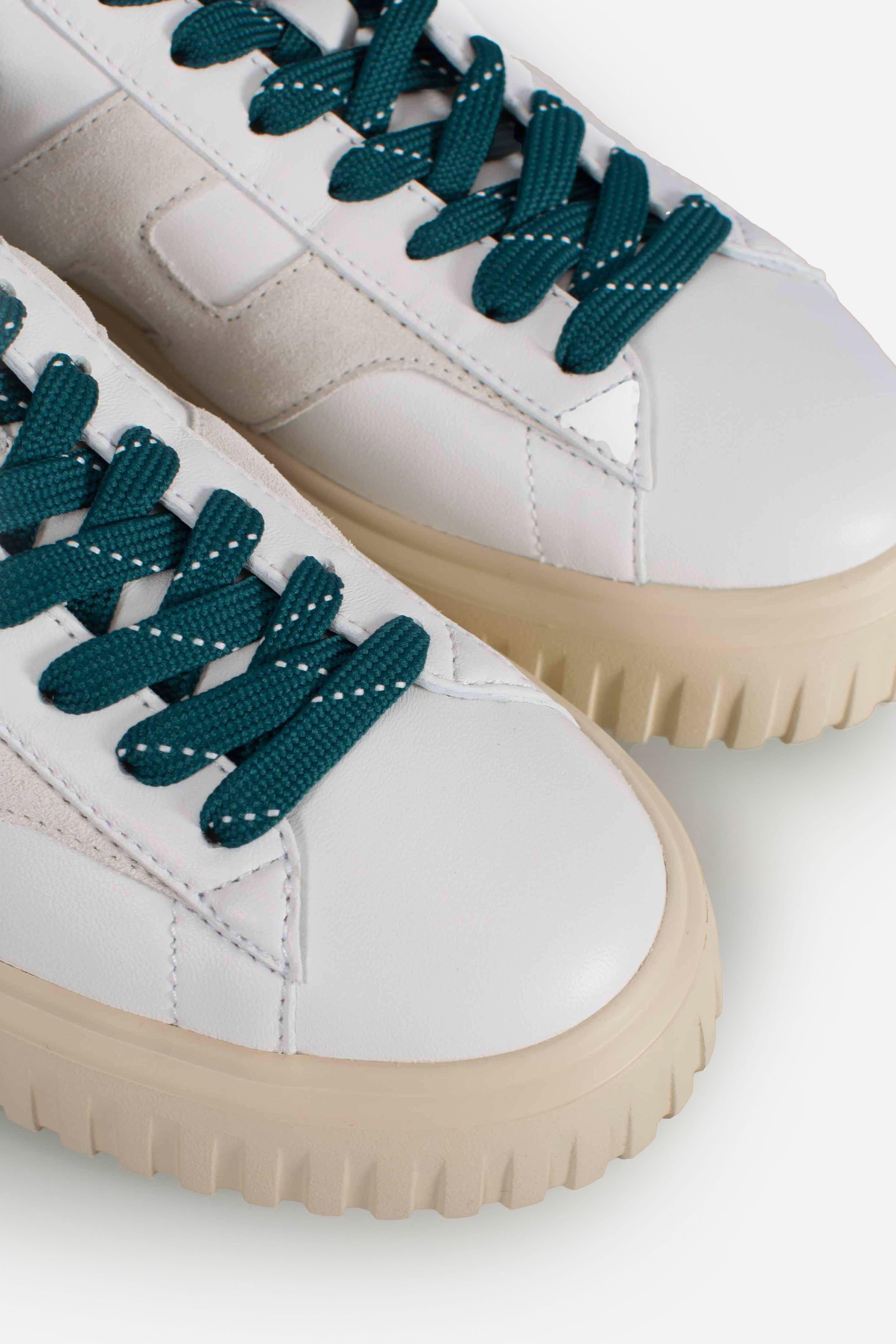 Sneakers H-Stripes bianco verde HXM6450FE91UIT0BAW HOGAN