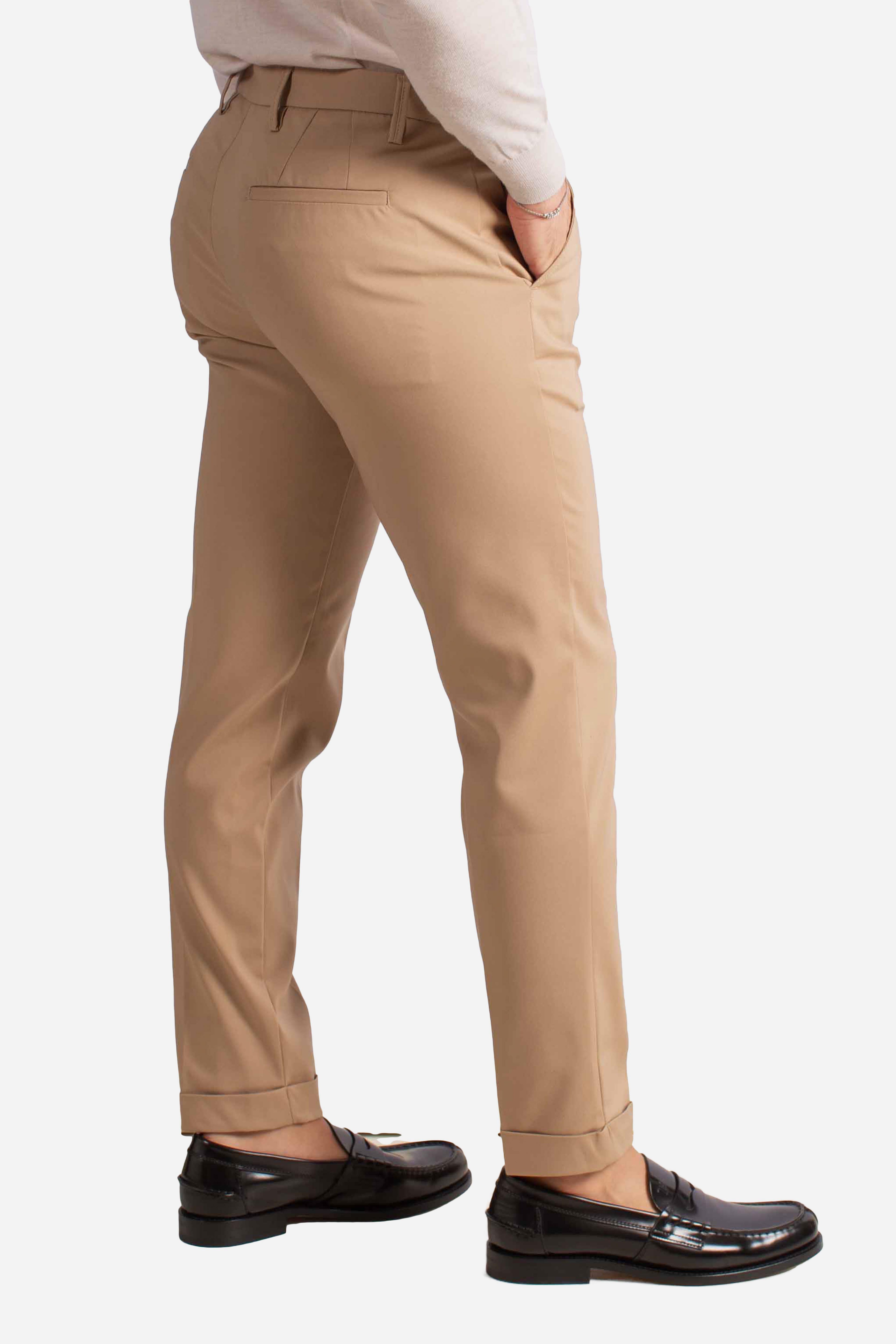 Pantalone in tessuto tecnico cacao NAPOLI126033CACAO ERNYS