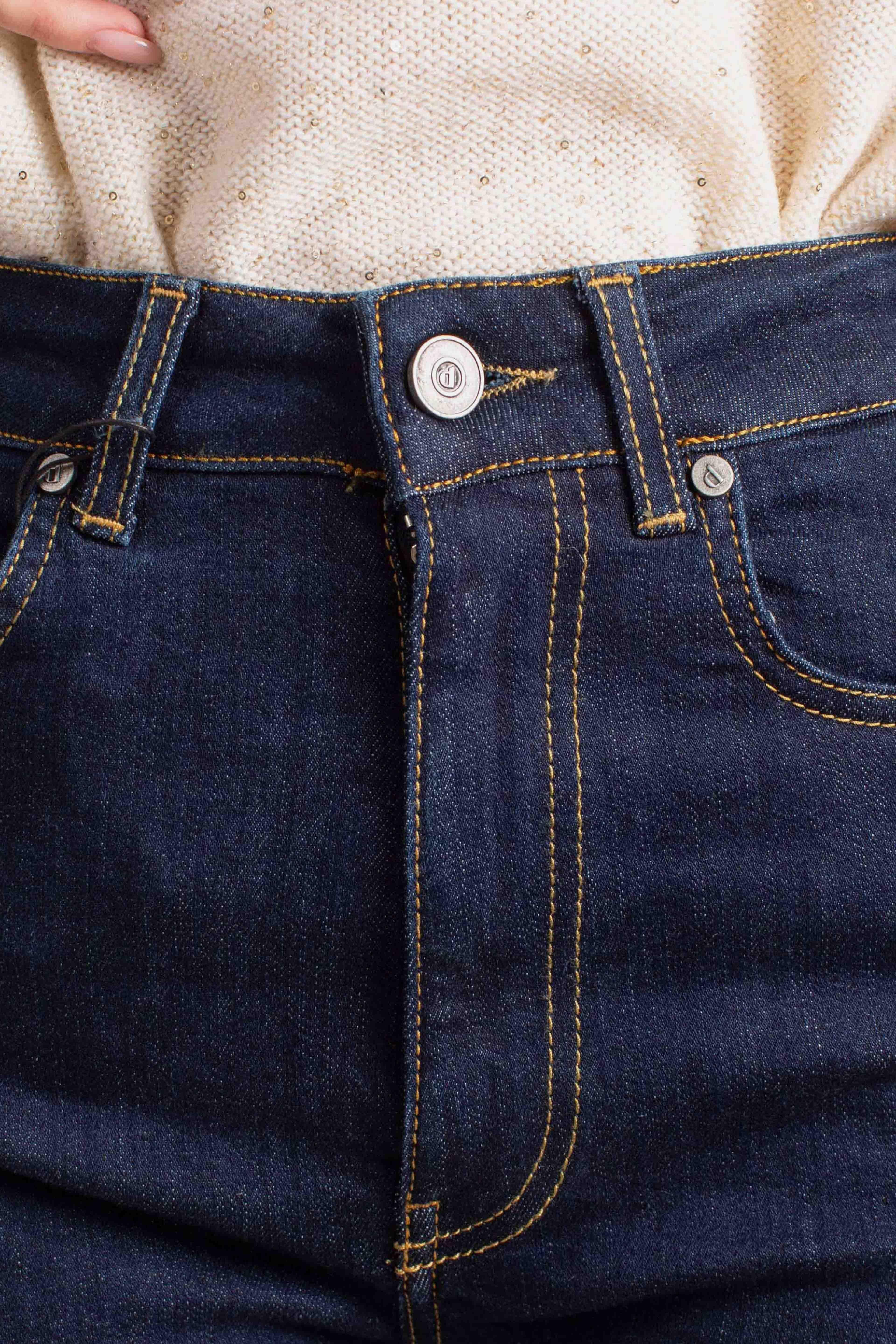 Pantalone flare blu denim P925Y027A1698 DIXIE