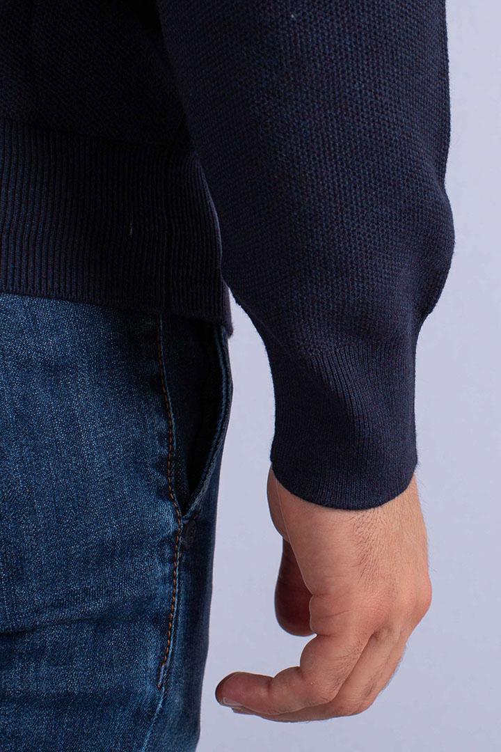 Maglia a girocollo effetto texture navy 710918163001 POLO RALPH LAUREN