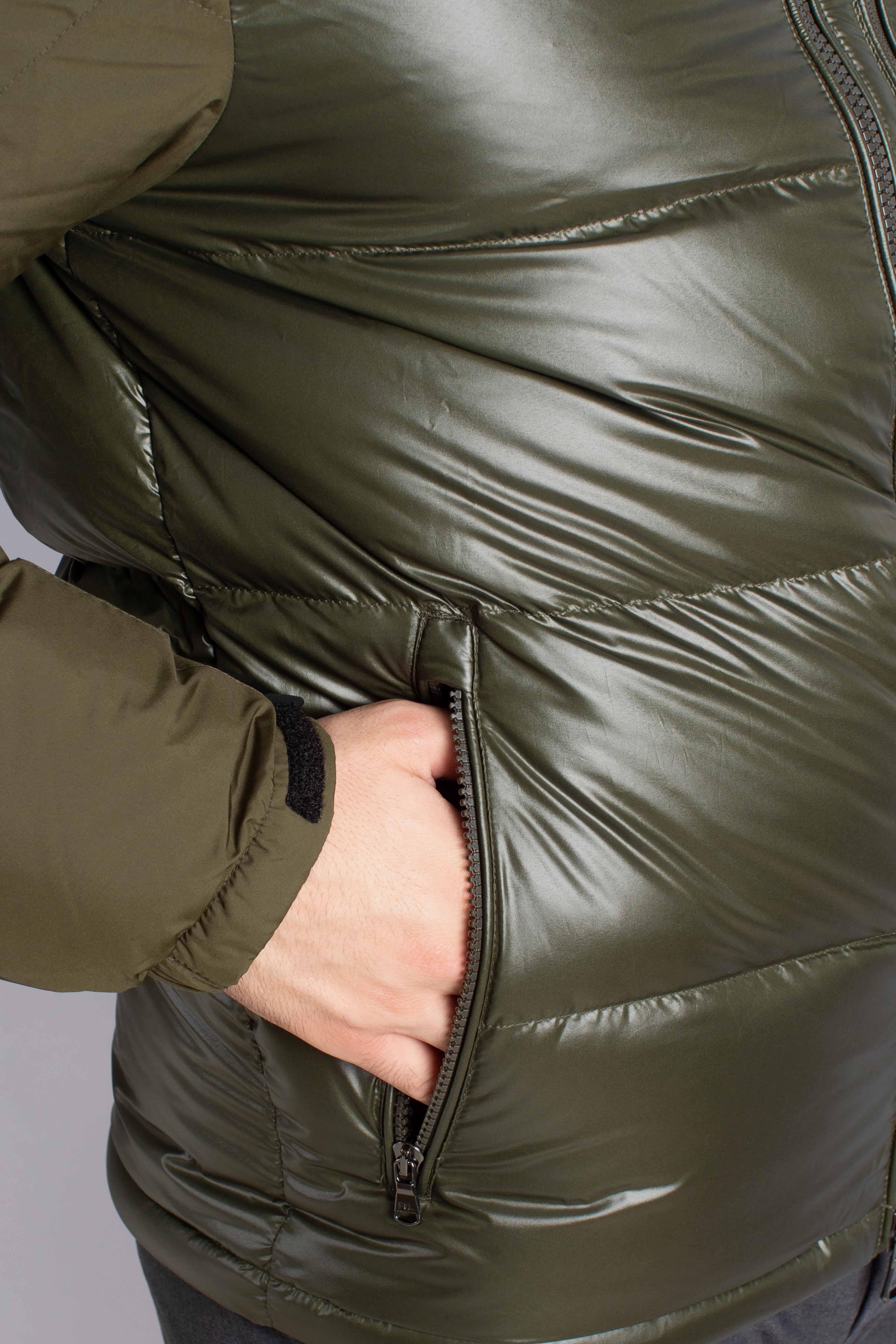 Giubbotto piumino Gorham bicolore green 710967786003 POLO RALPH LAUREN