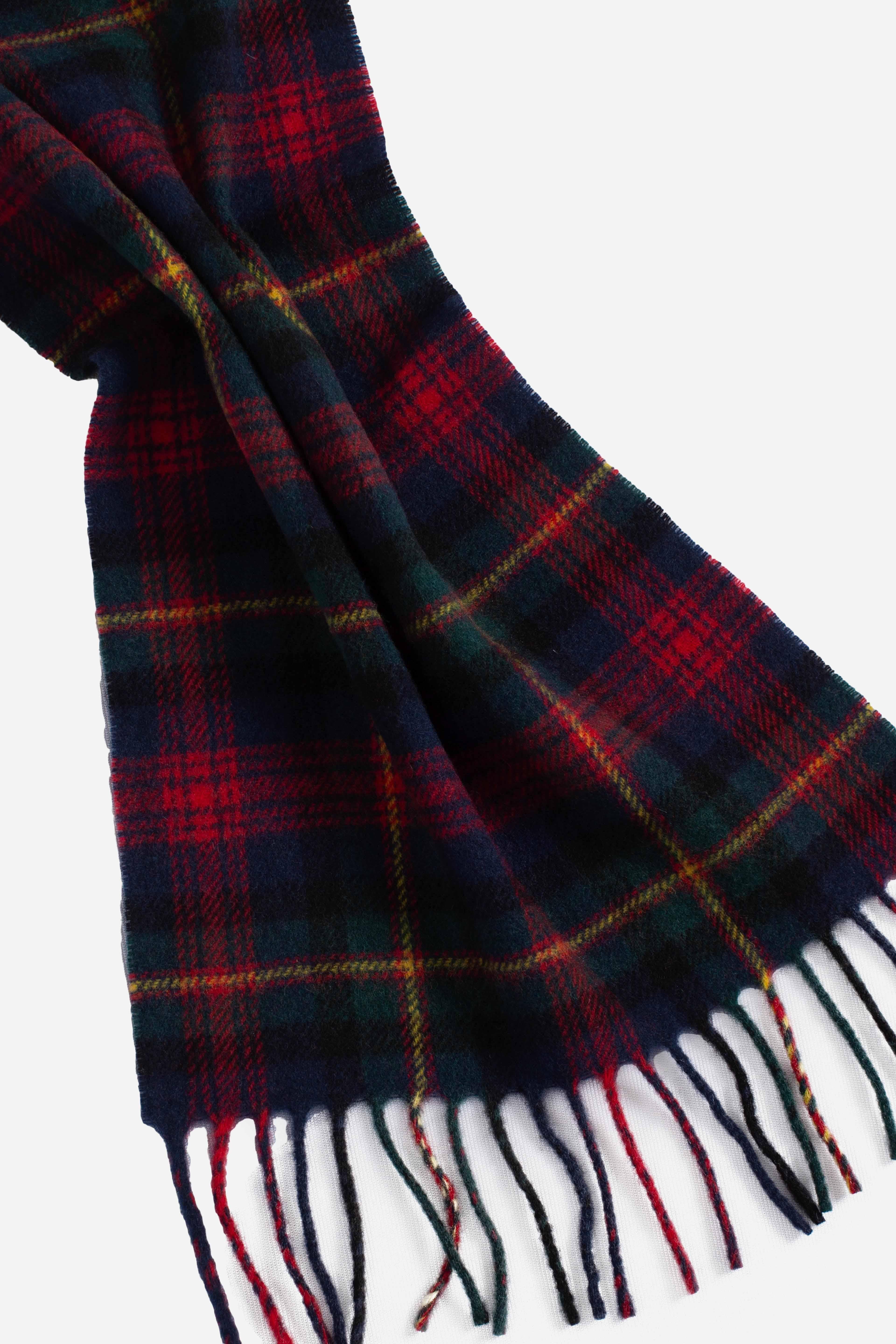 Sciarpa scozzese in lana con frange red multicolor 449959354014 POLO RALPH LAUREN