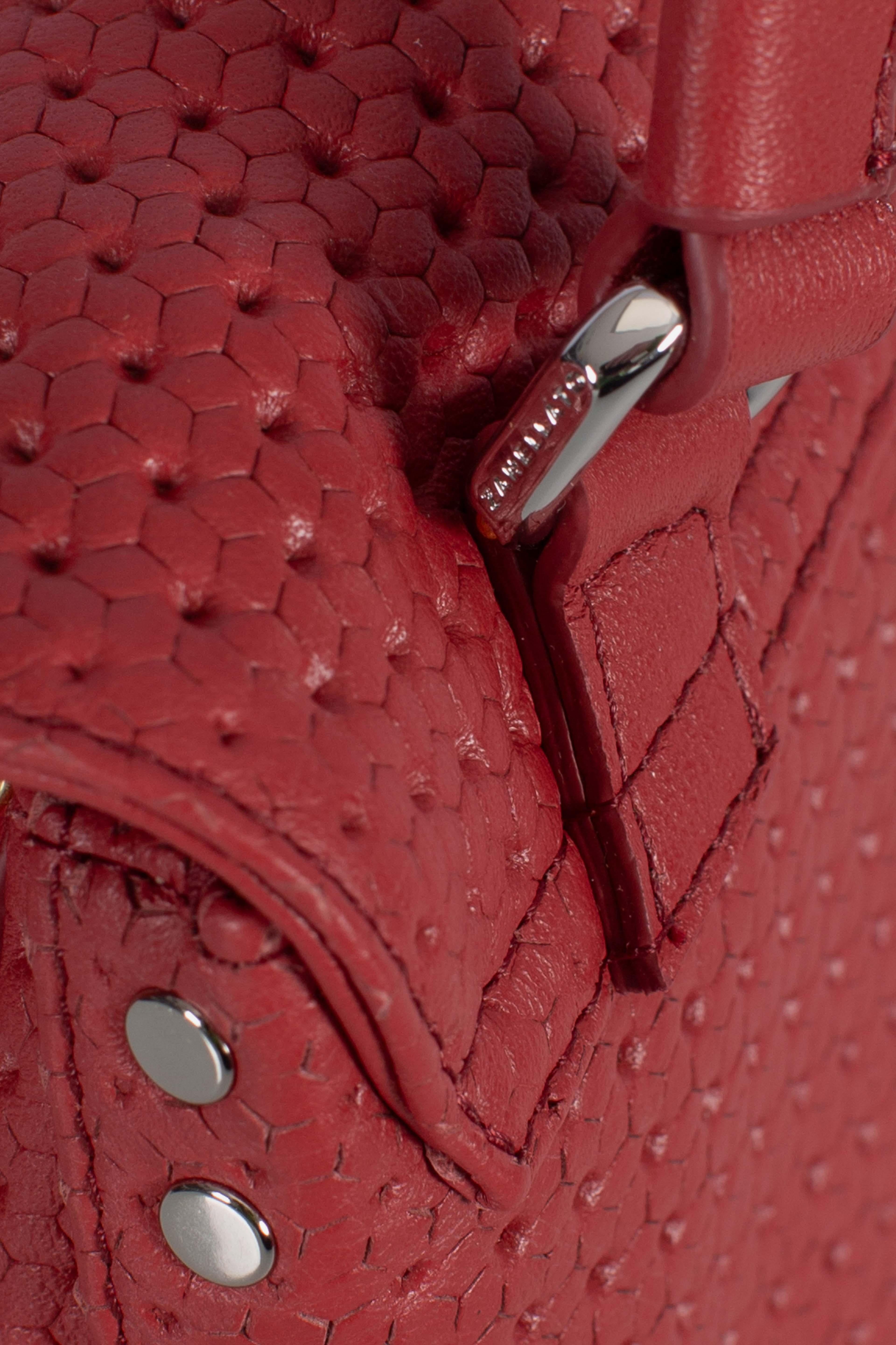 Borsa Postina Baby effetto intrecciato red tango 0680102190000BZ0994 ZANELLATO