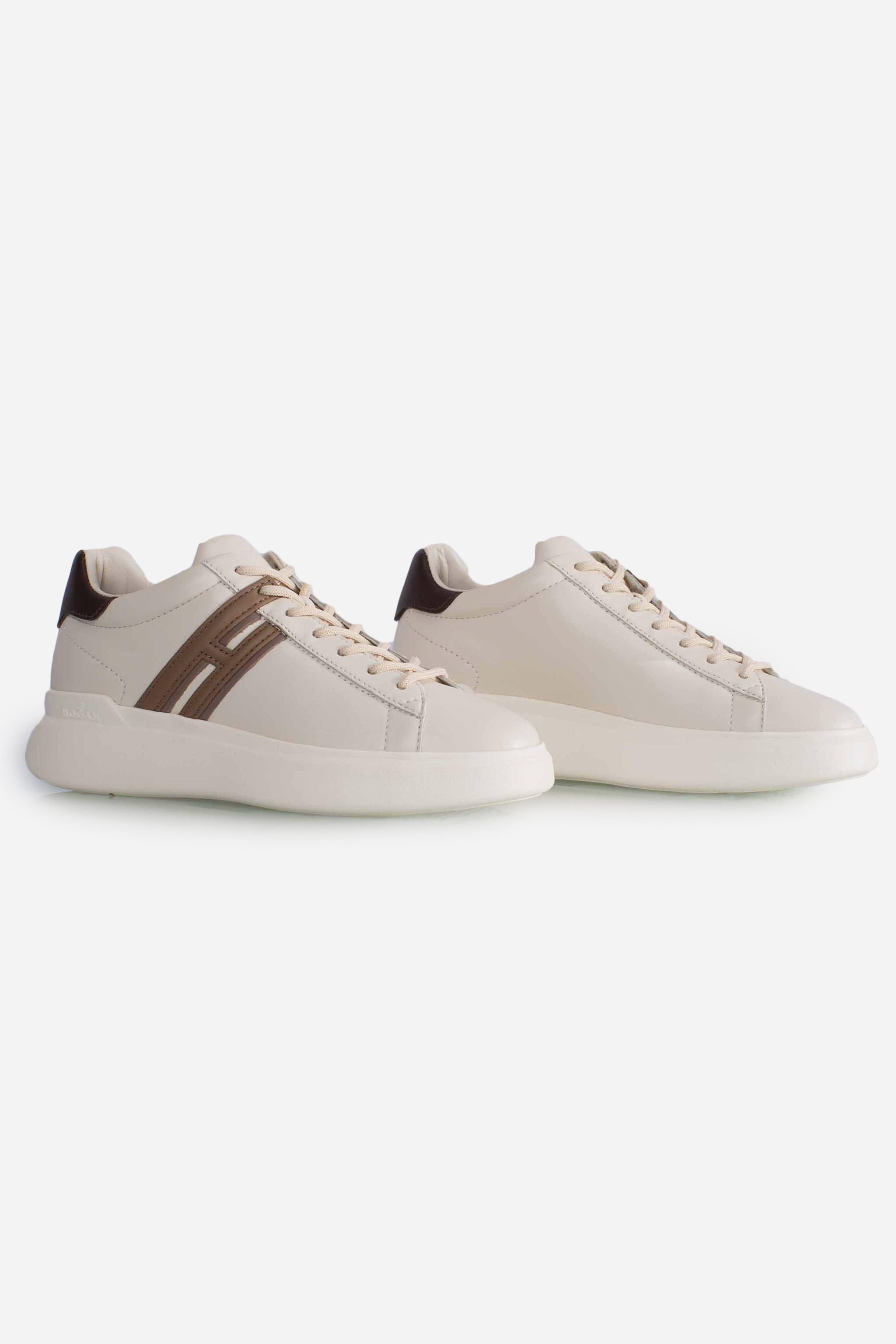 Sneakers Hogan H580 Avorio Marrone HXM5800DV42UAI0ZCM HOGAN