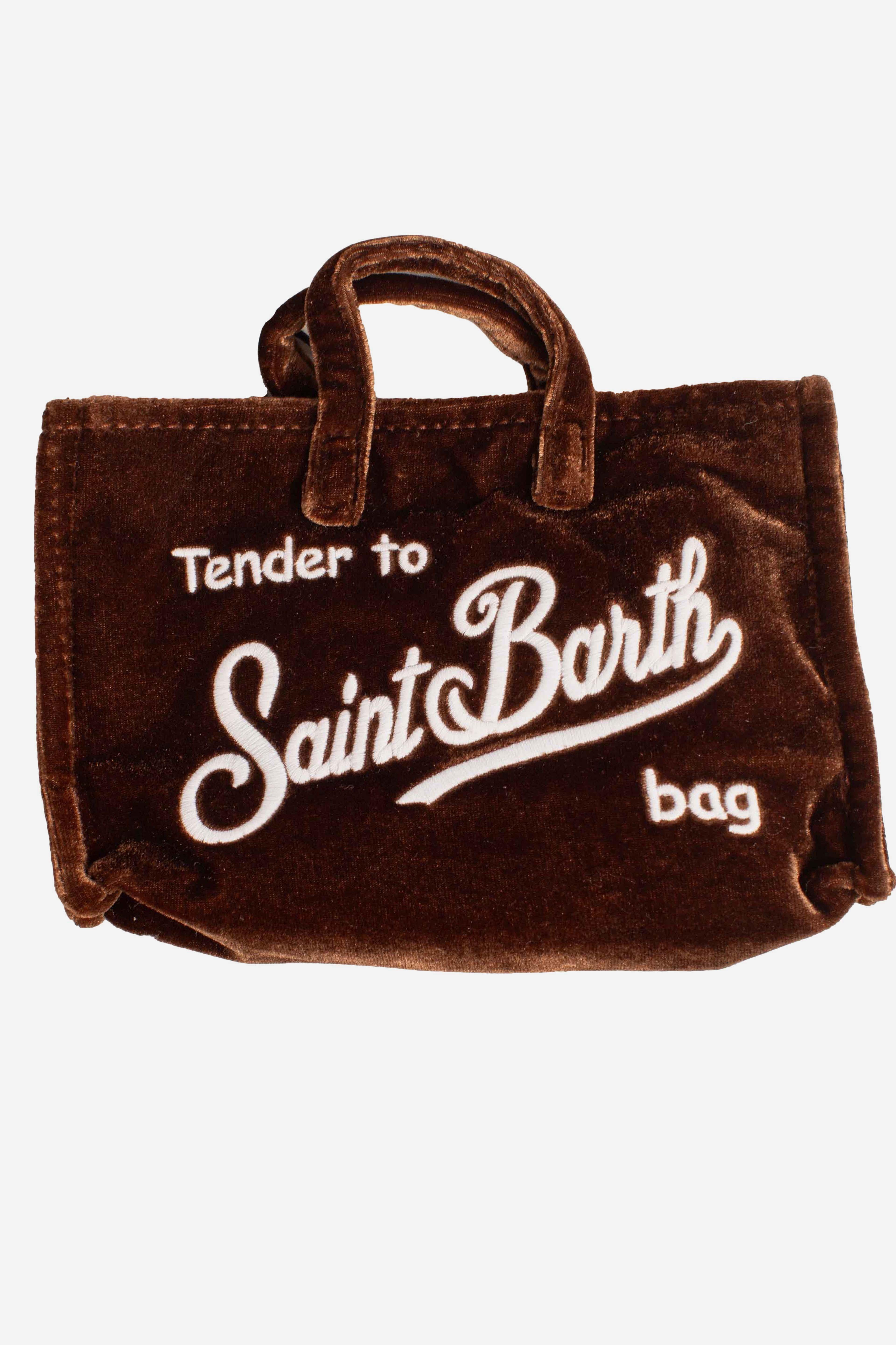 Phone Bag in velluto brown PHONE00800163I MC2 SAINT BARTH