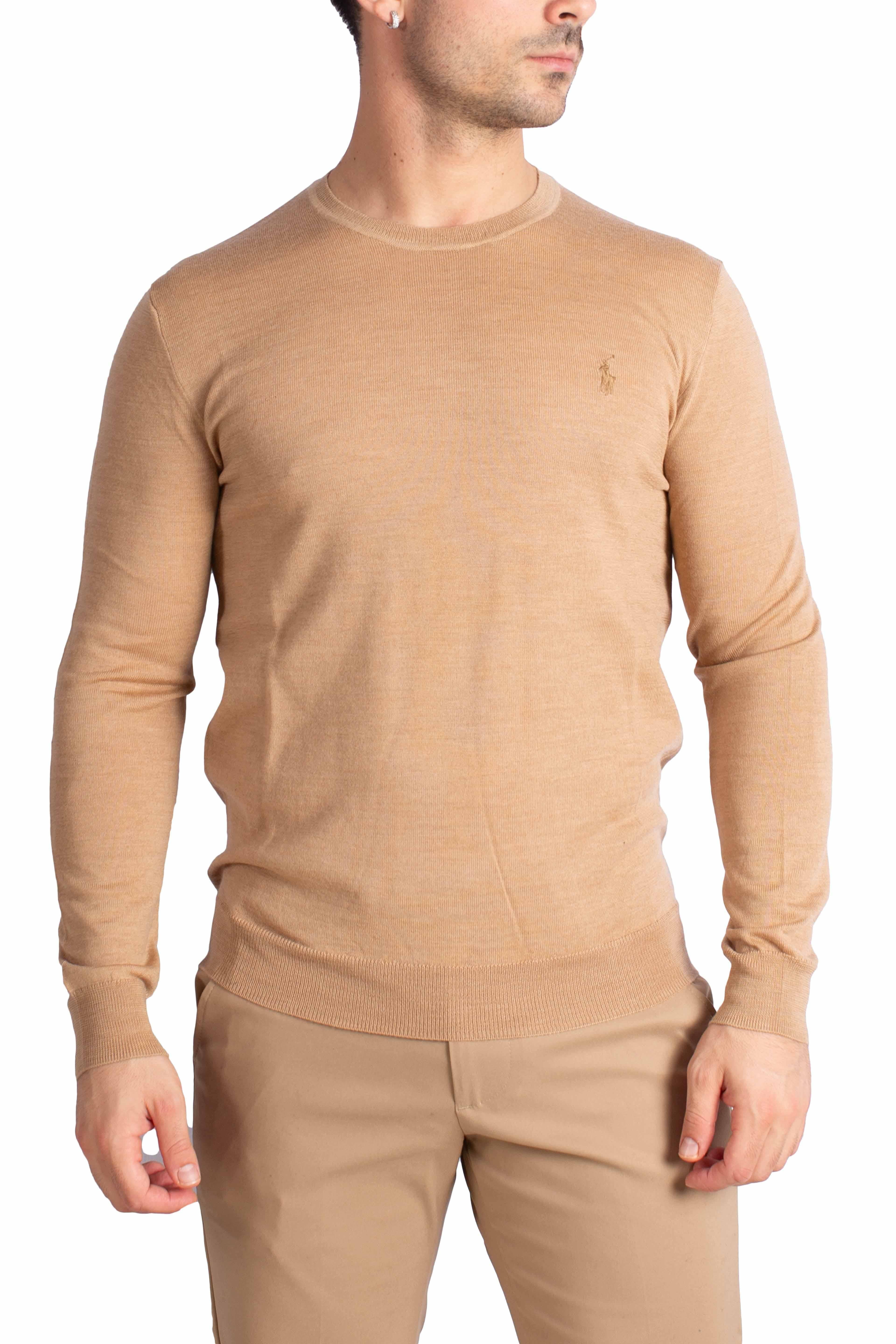 Maglia girocollo lana lavabile Slim-Fit brown 710946143009 POLO RALPH LAUREN