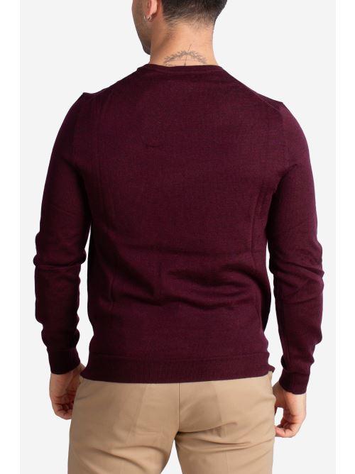 Maglia girocollo lana lavabile Slim-Fit wine 710946143005 POLO RALPH LAUREN