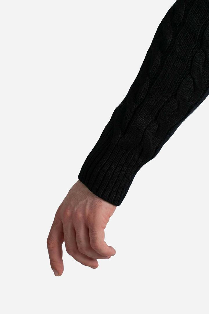 MAGLIONE IN COTONE A TRECCE black 710775885012 POLO RALPH LAUREN