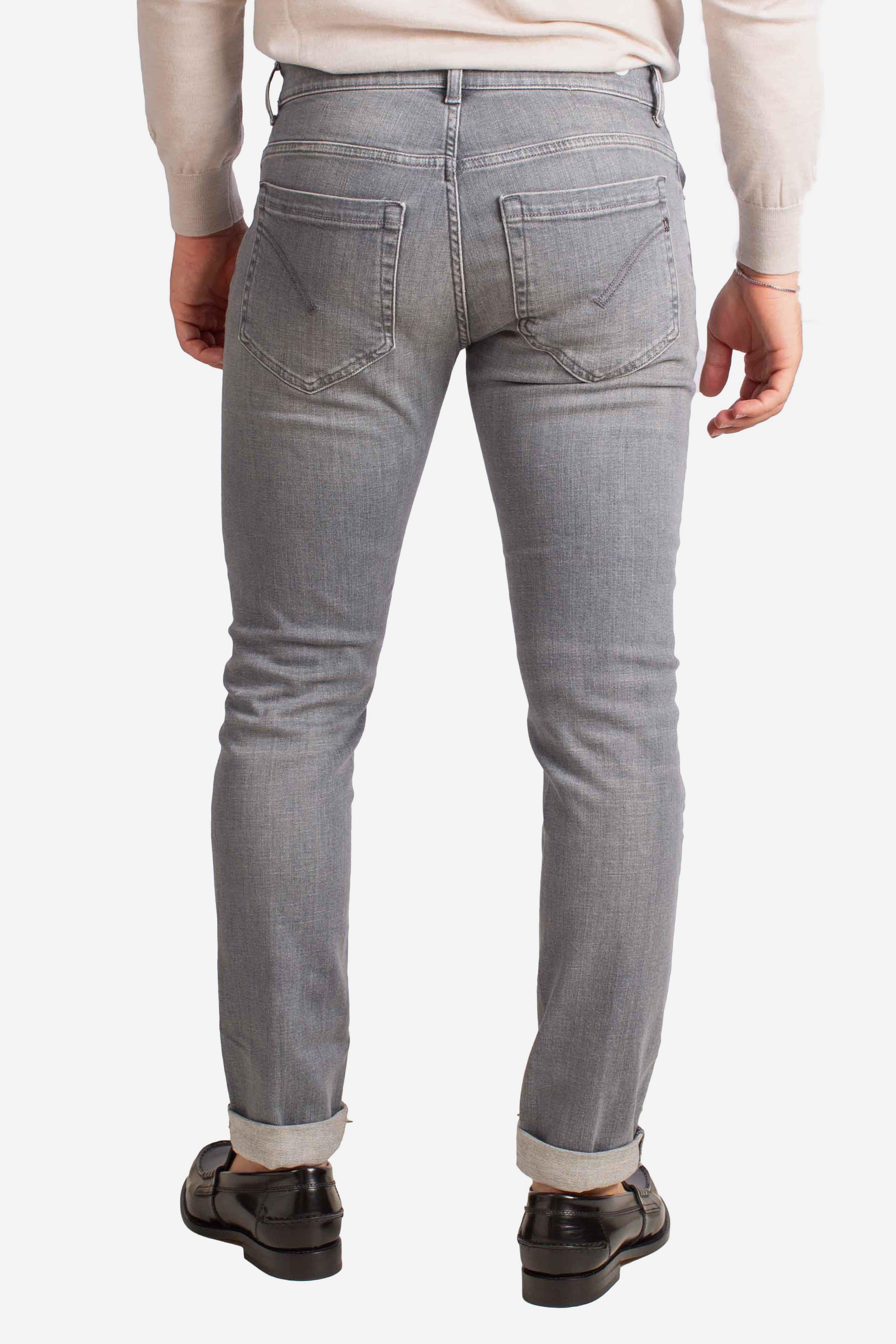 Jeans Slim Fit in Denim Stretch grigio UP232DSK318UJ27900 DONDUP