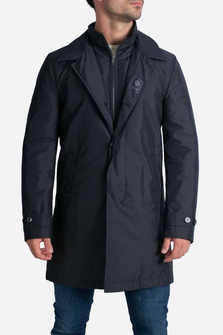 Impermeabile Morning Coat in Popeline Tecnico blu NAM62510160AXXU804 FAY