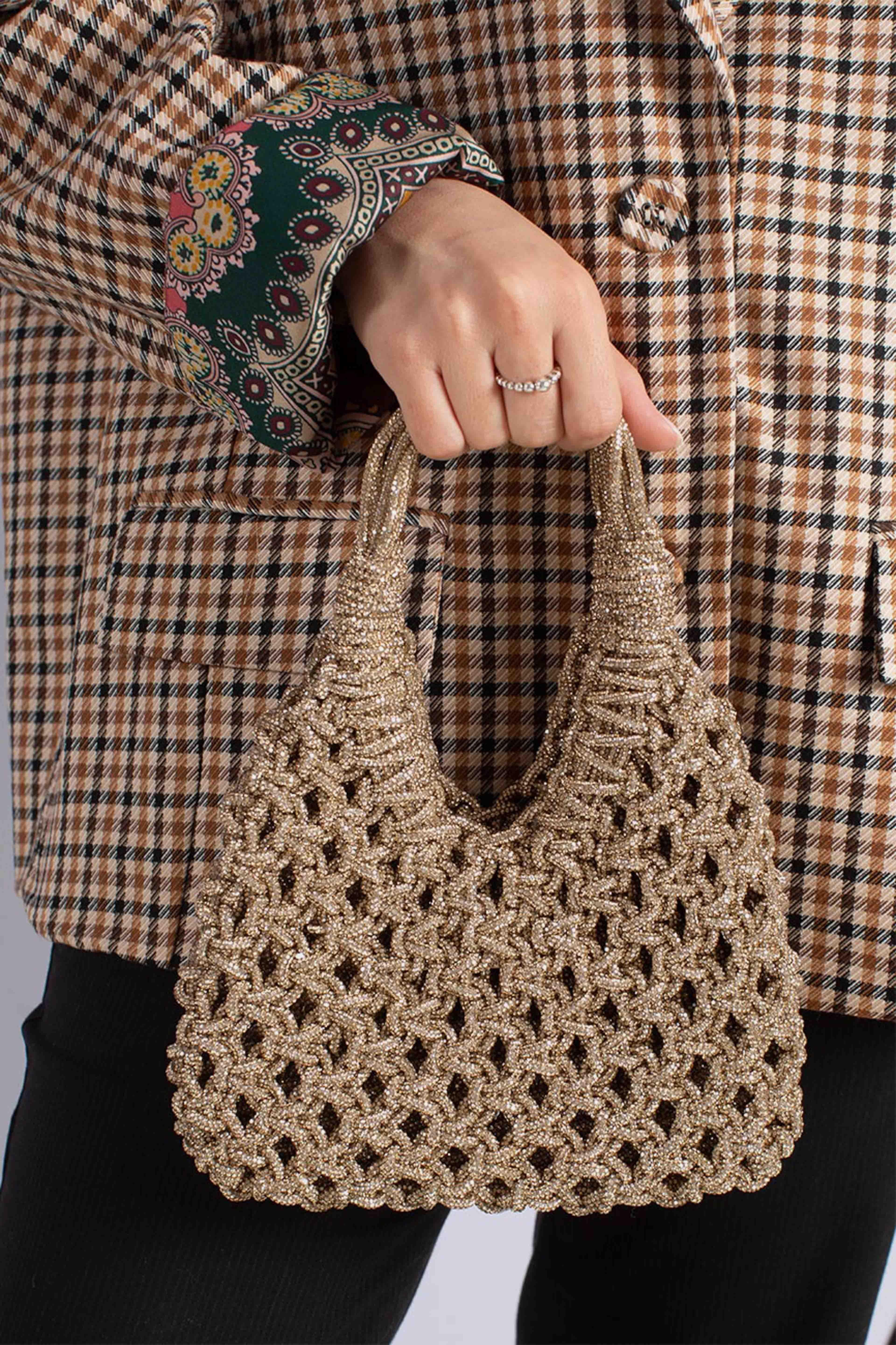 Borsa gioiello tempestata di cristalli VANNIFIQUE MINI light topaz VANNIFIQUE SMALLLIGHT TOPAZ HIBOURAMA