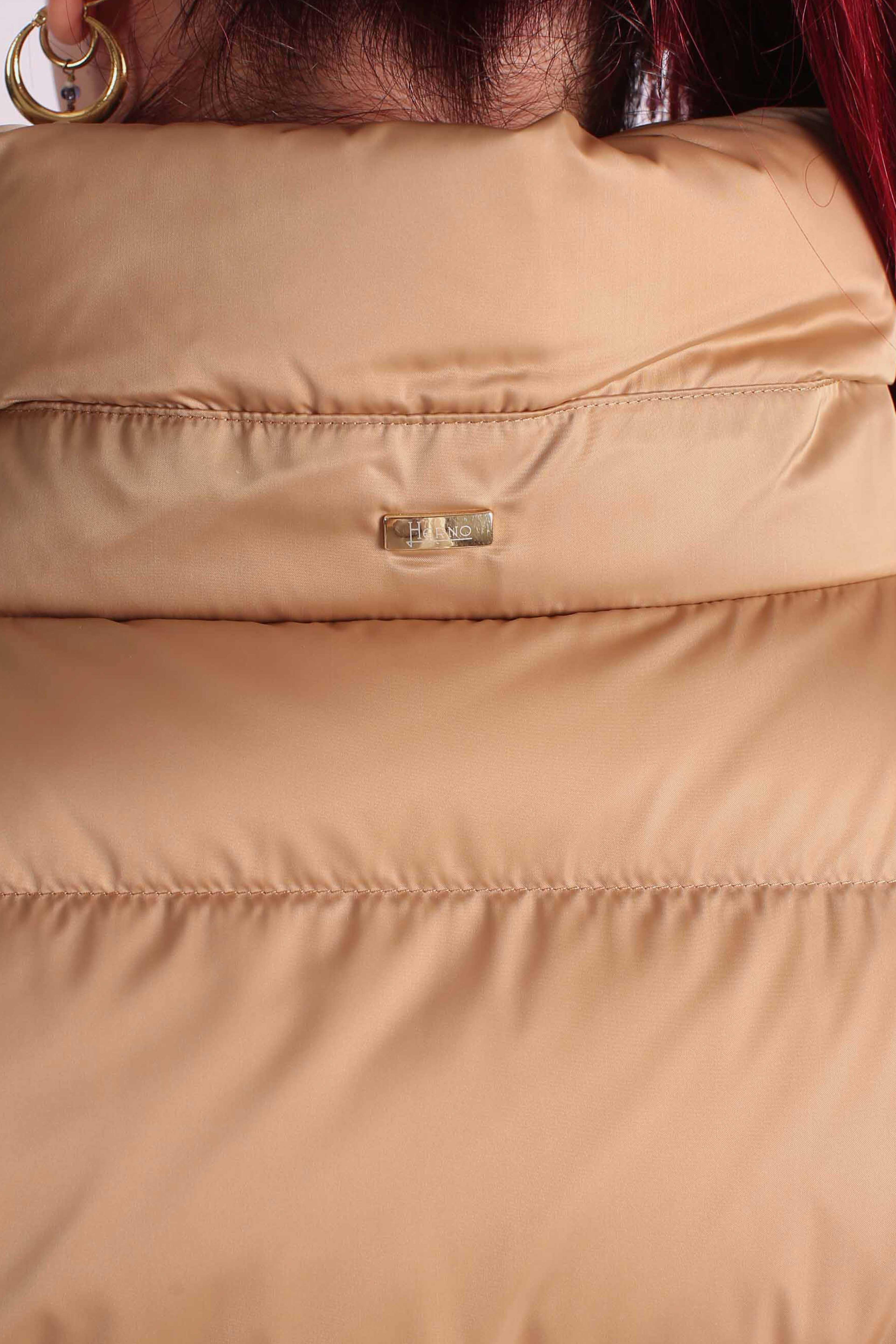 CAPPA IN SATIN CAMMELLO PI001936D12170Z2157 HERNO