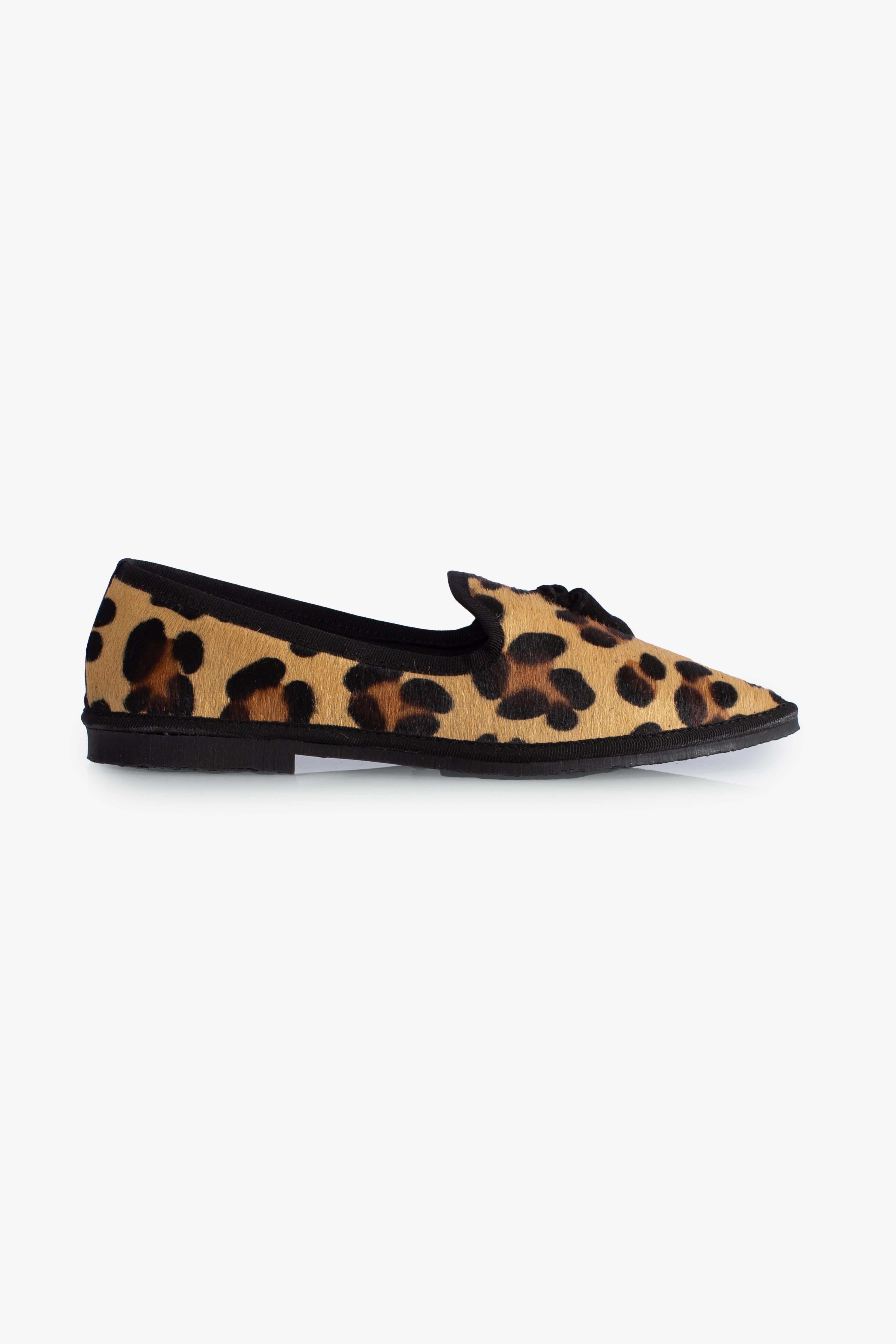 Friulana Norahe in cavallino leopardato con nappine nere PFNSOMALI NORAHE'