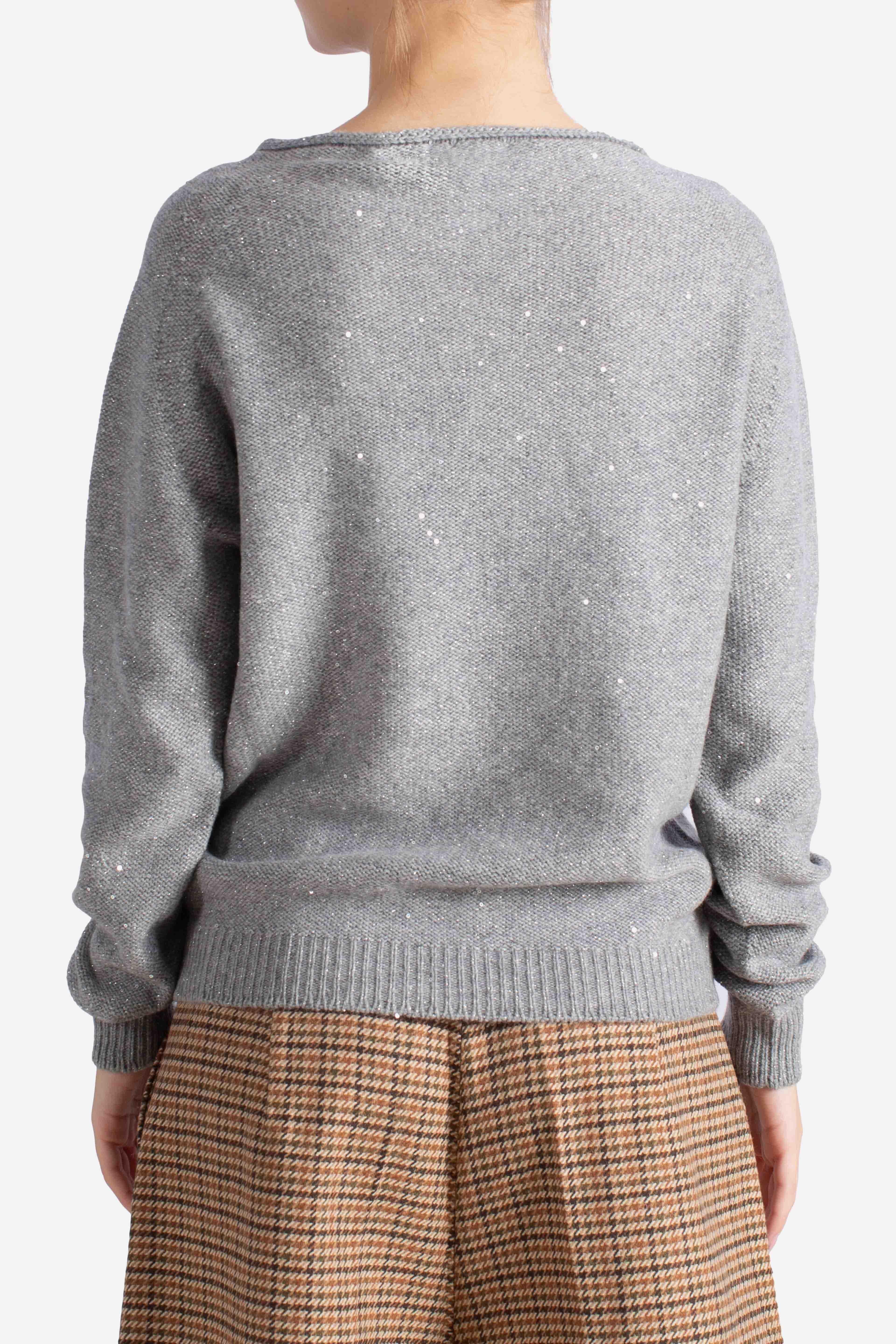 Maglia Donna IN Lurex Grigio 1420433004090 GRAN SASSO