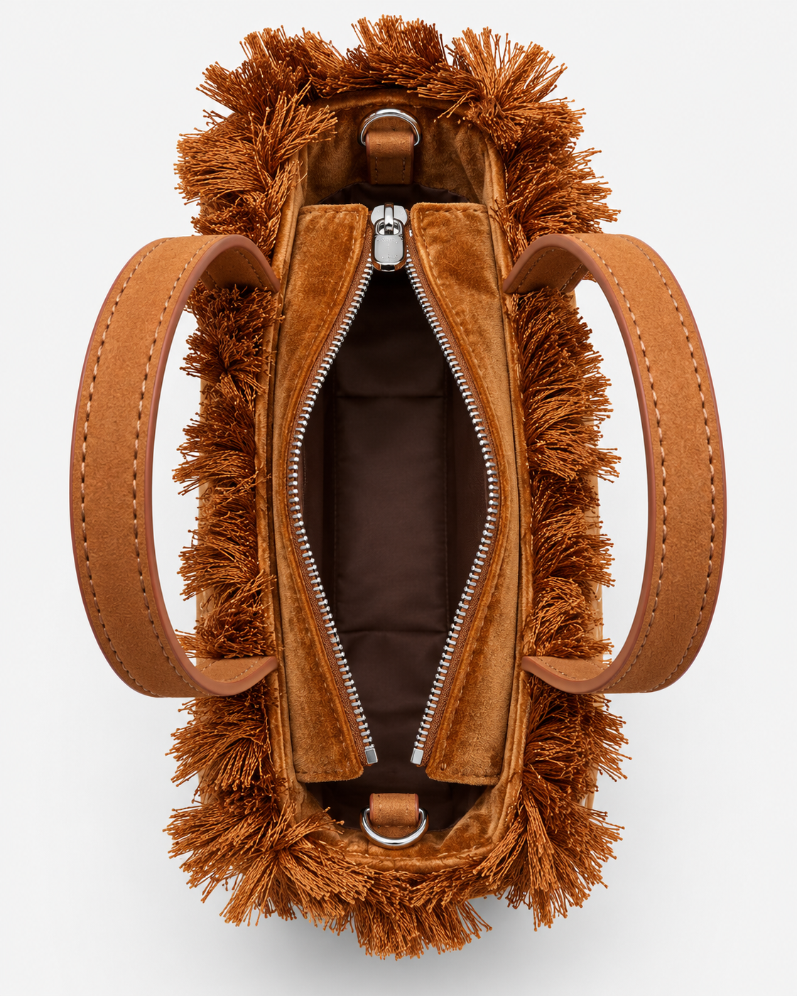 MC2 Saint Barth Borsa Donna Vanity Mini in Velluto Color Cuoio
