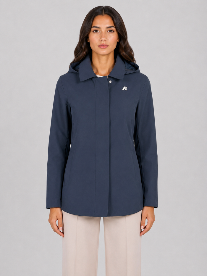 K-Way Bleizou Bonded giacca donna Blue Depth