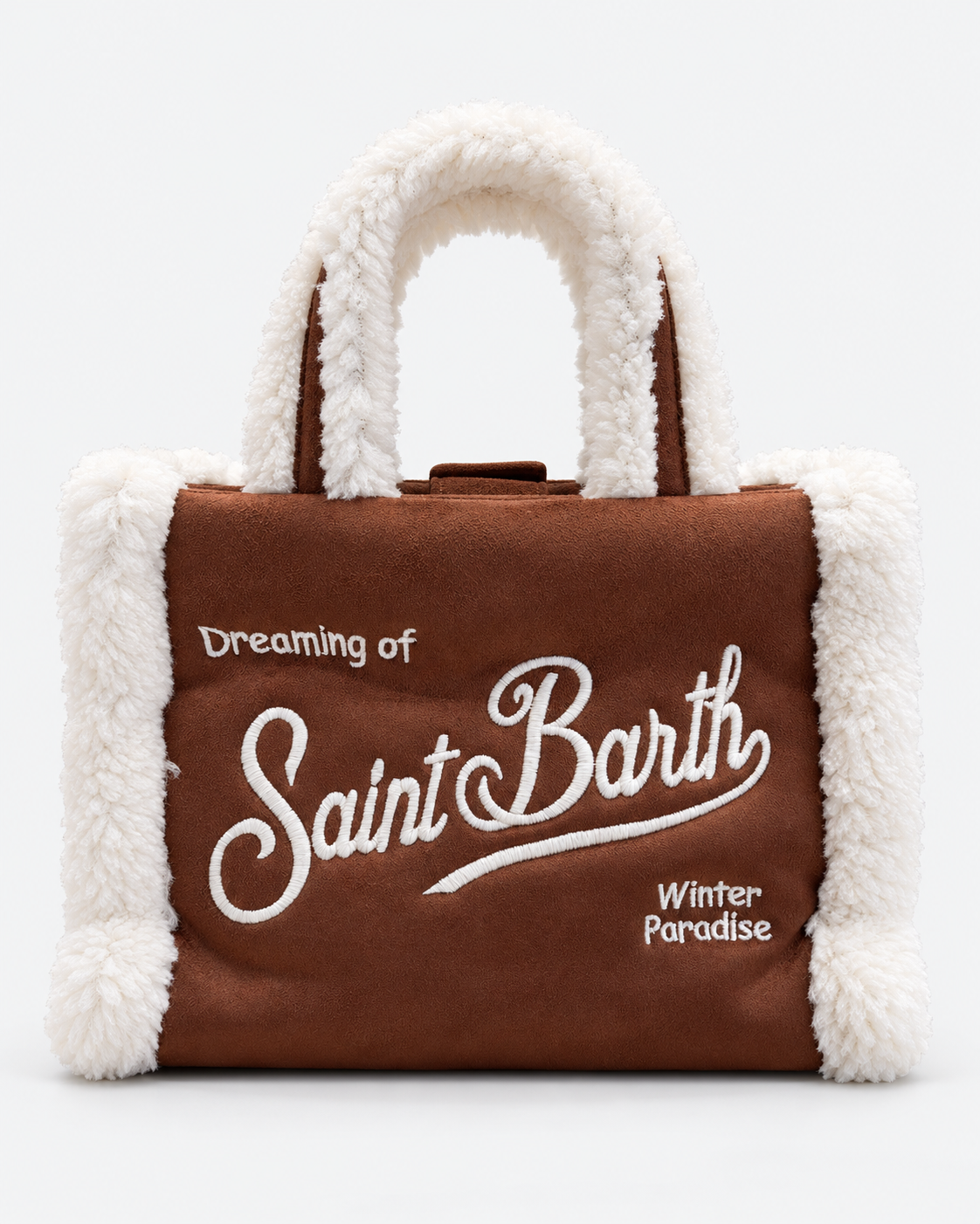 MC2 Saint Barth Borsa Donna Vanity Mini Shearling Cognac con Tracolla