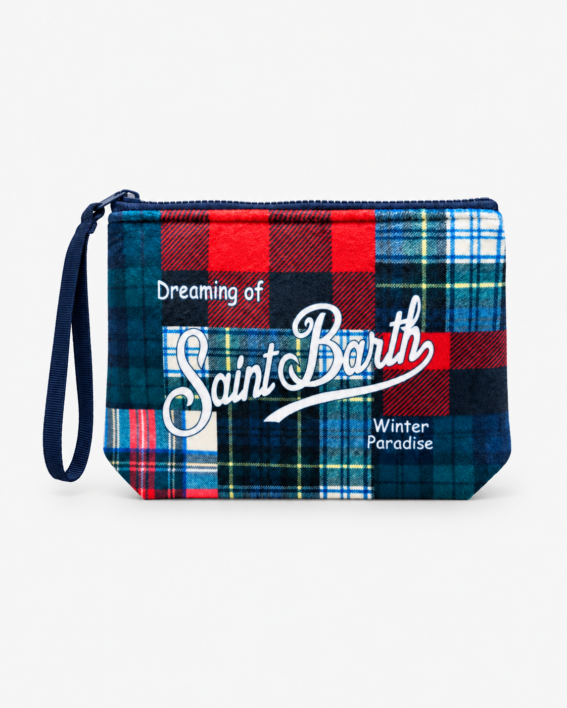 MC2 Saint Barth Pochette Donna Aline Tartan Patchwork Multicolore