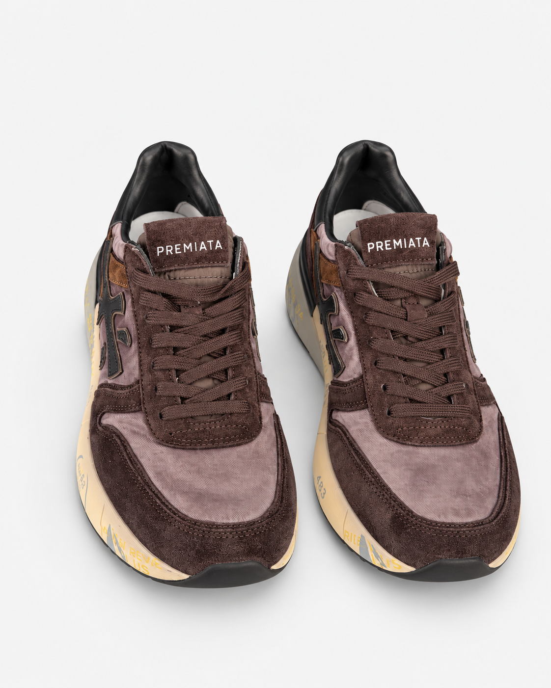 Premiata Sneakers Mick 8434 Uomo Marrone in Suede e Tessuto Tecnico