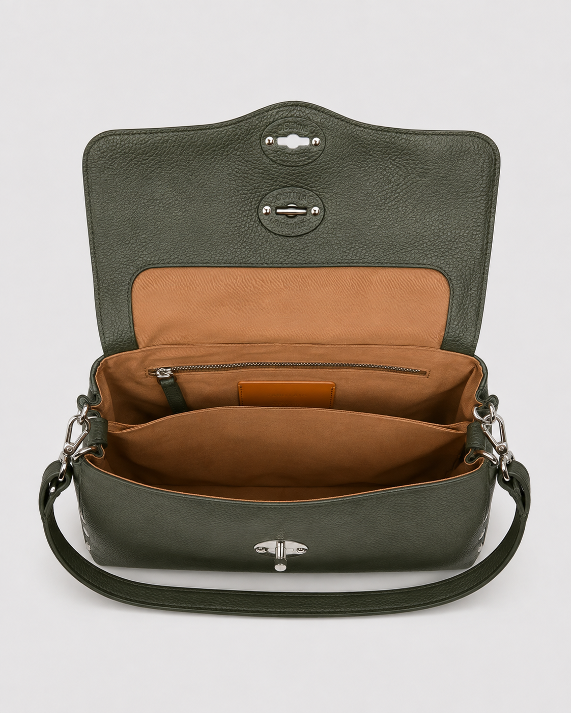 Zanellato borsa postina daily s green giardino di boboli