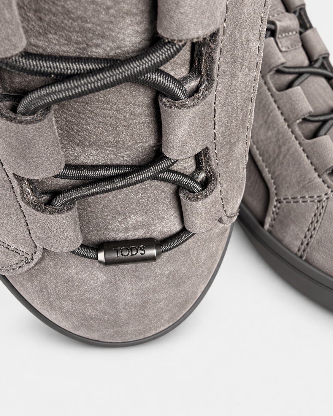 Tod's Sneakers uomo in nabuk di vitello grigio