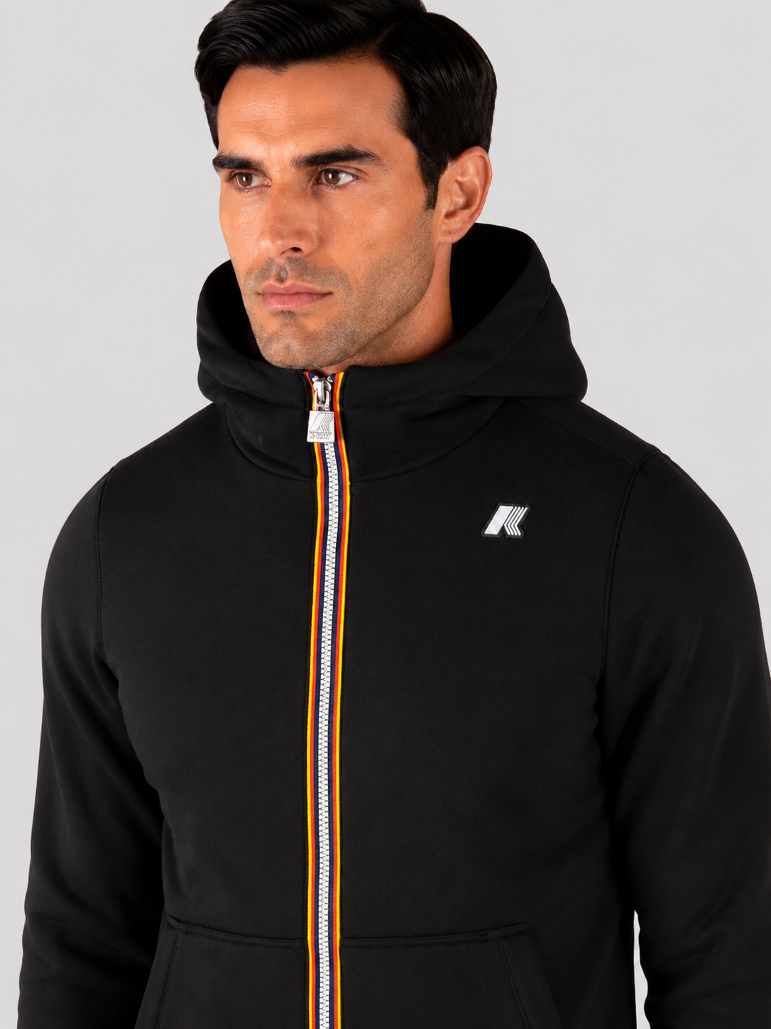 K-Way Jack Spencer Nylon Double BLACK PURE-GREEN AMY