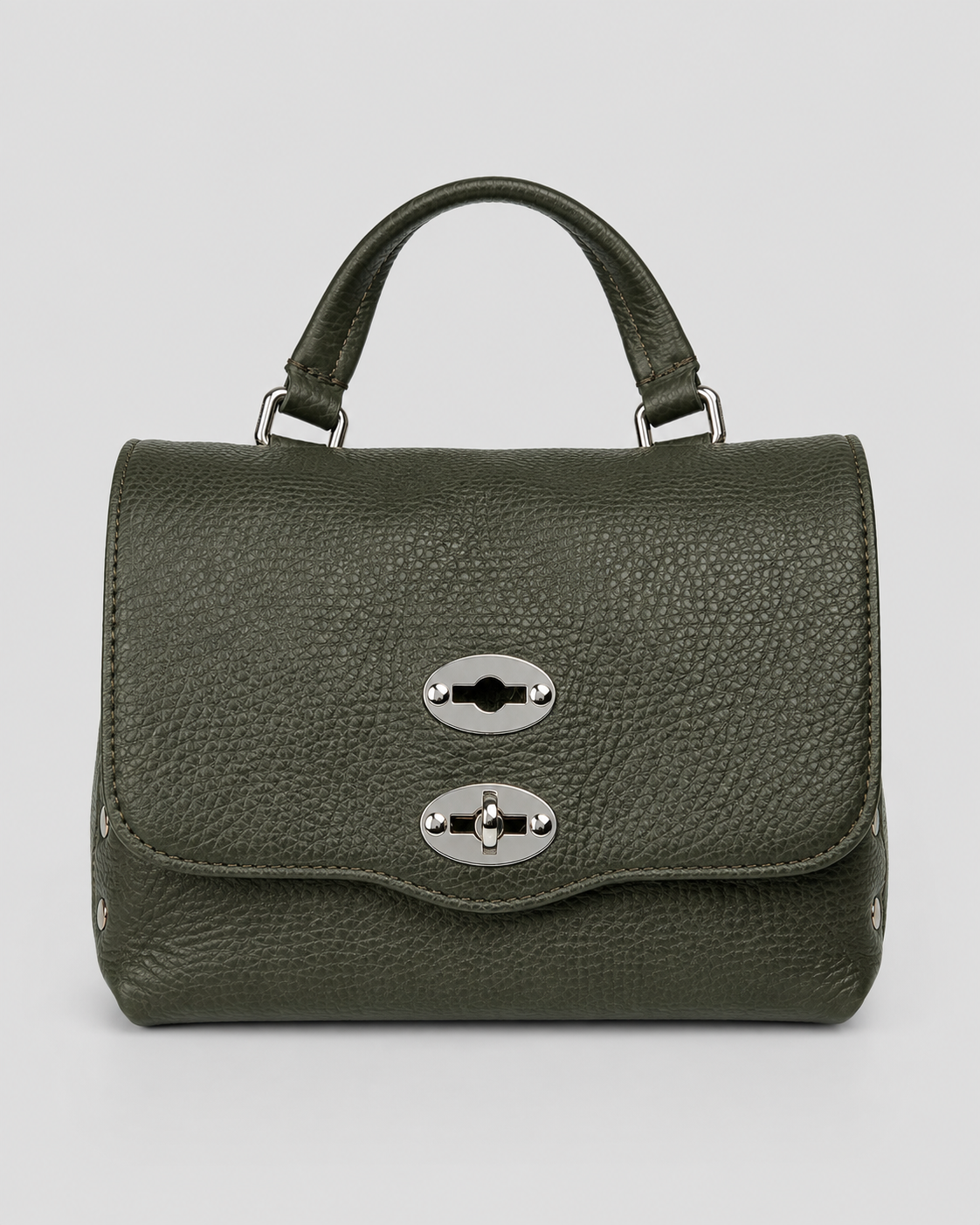 Zanellato borsa postina daily baby green giardino di boboli