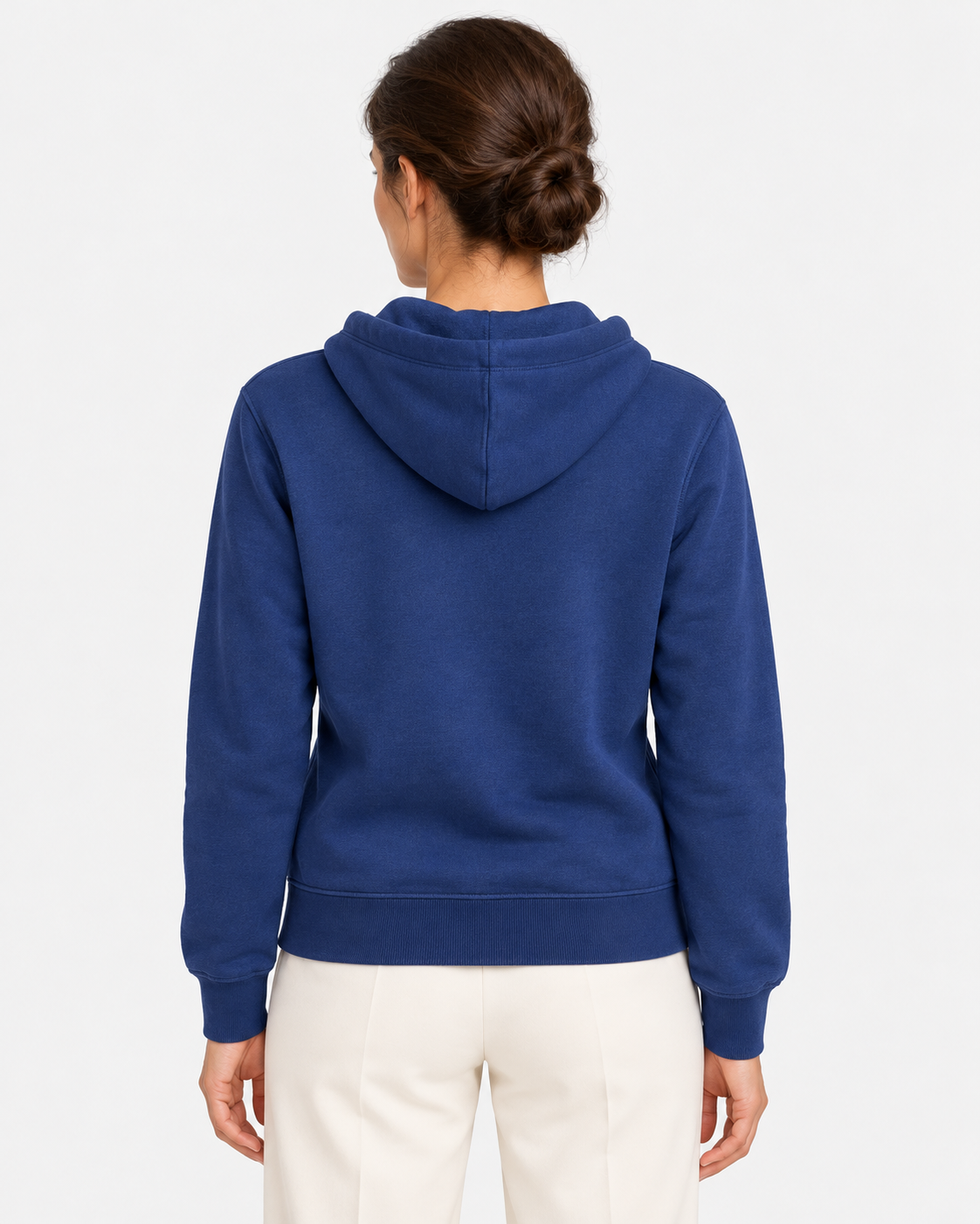 Polo Ralph Lauren Felpa Donna Blu con Cappuccio e Zip