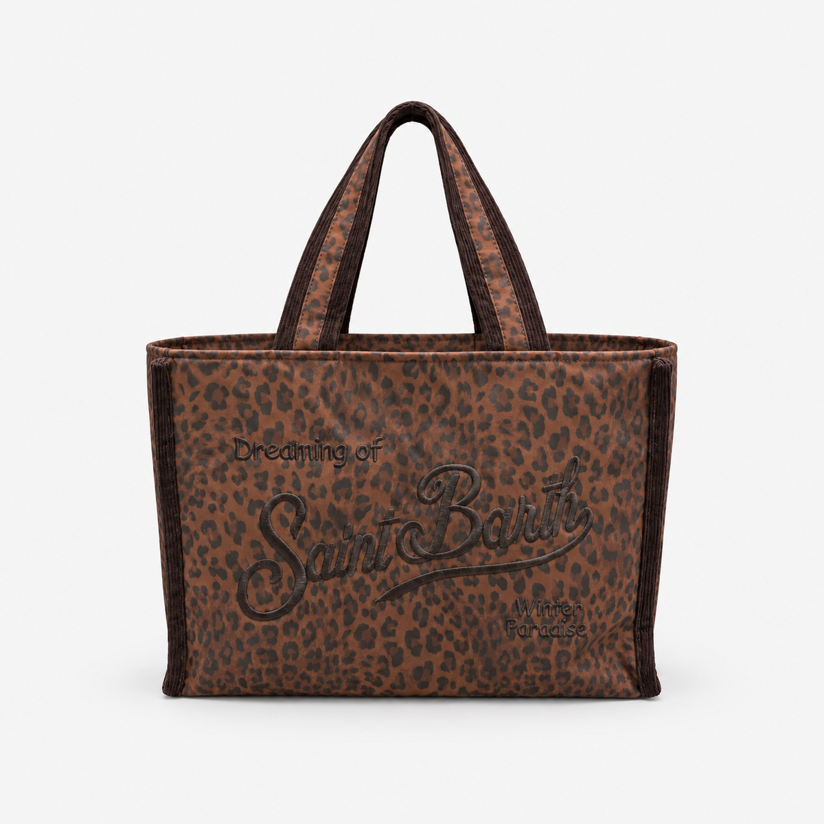MC2 Saint Barth Borsa Donna Vanity Leopardata Marrone