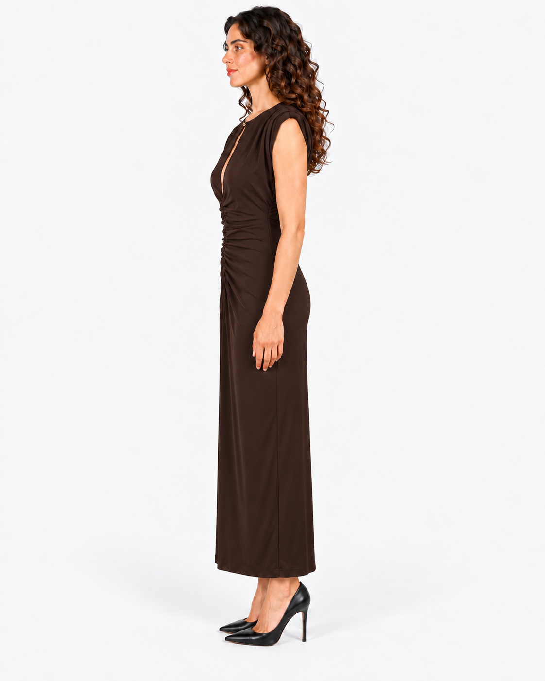 Imperial Abito Lungo Donna Dark Coffee