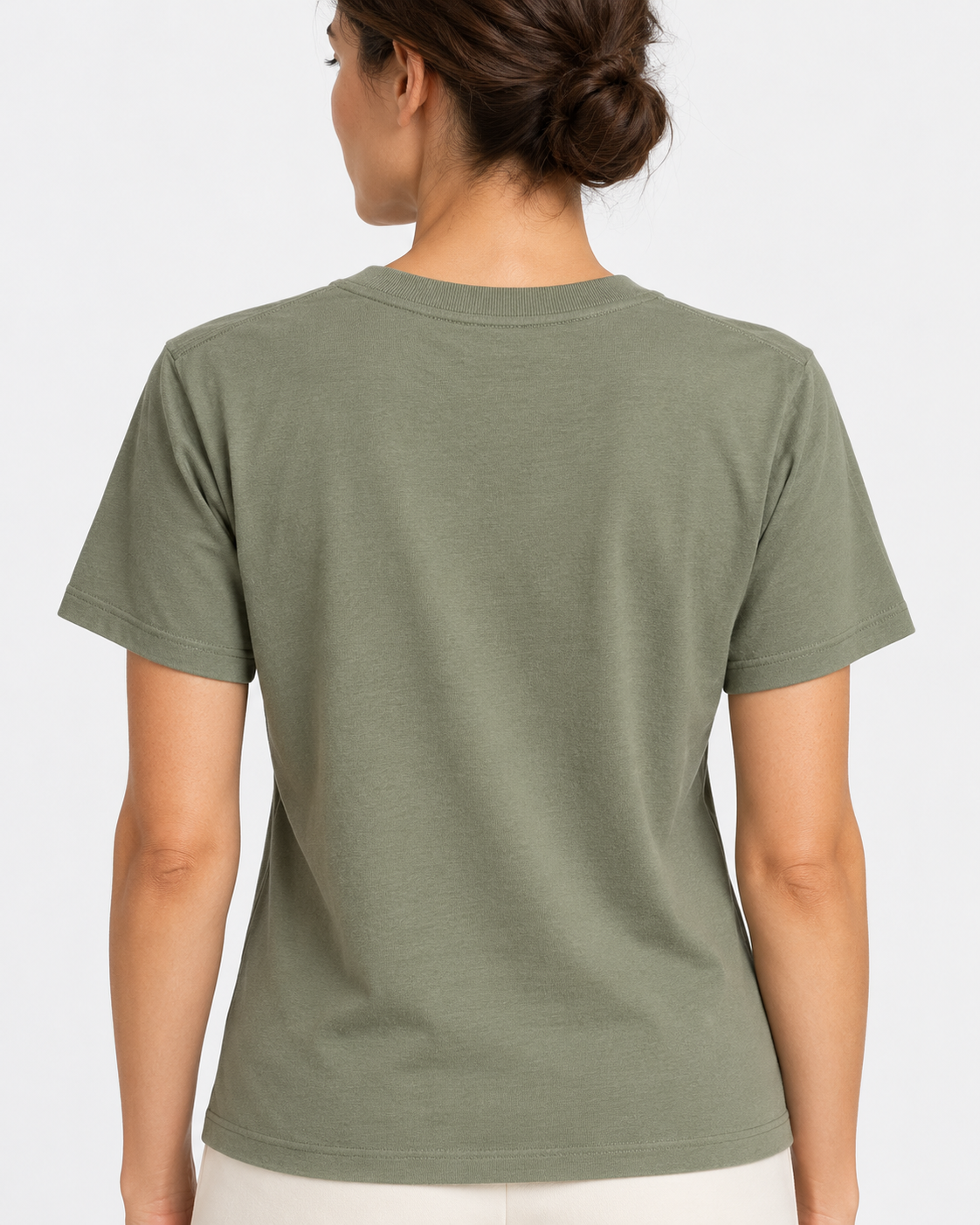 Polo Ralph Lauren T-shirt Donna Polo Bear in Cotone Verde Oliva