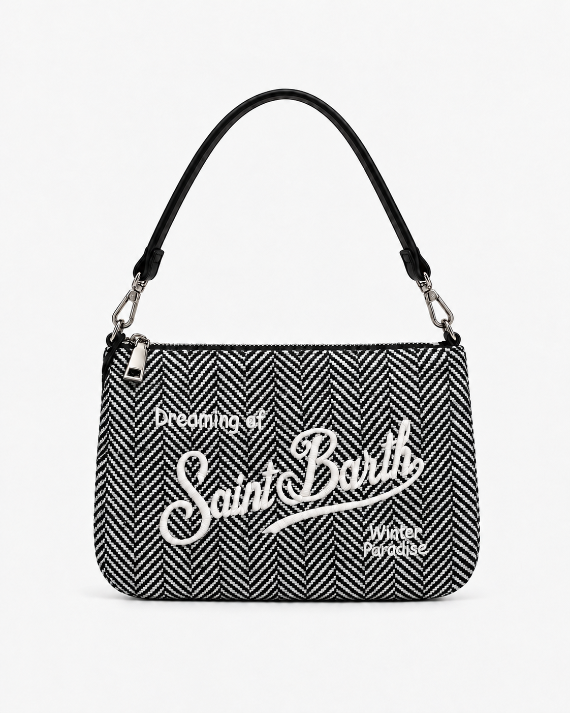 MC2 Saint Barth Borsa Donna Parisienne Mini Spigata con Strass