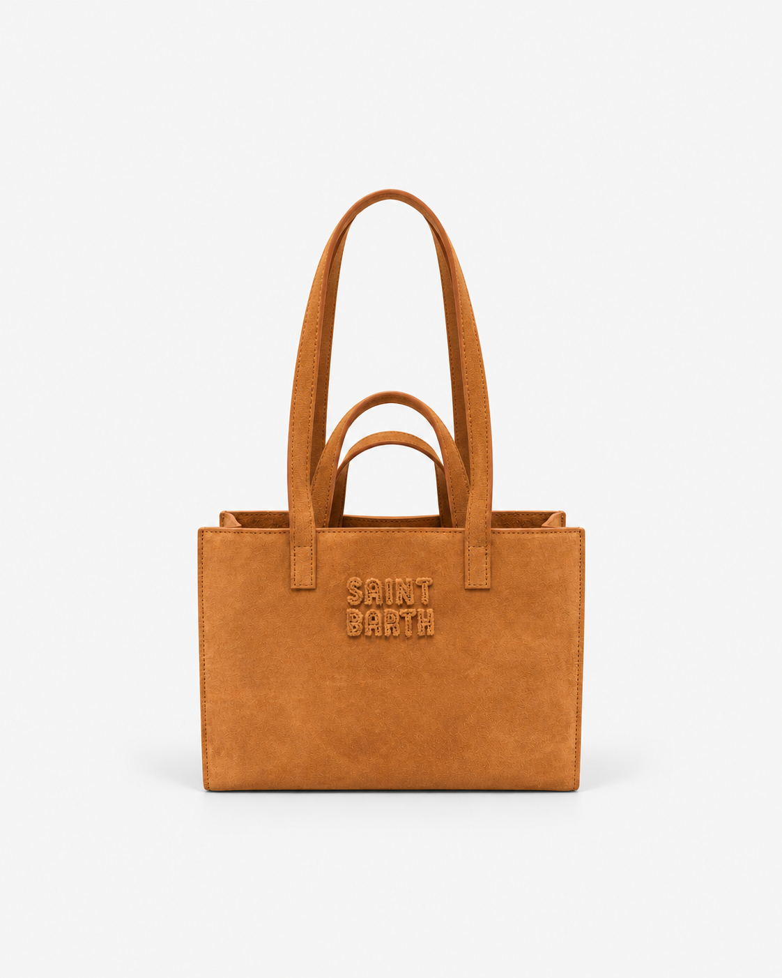 MC2 Saint Barth Borsa Donna Jour Bag Midi Suede Color Cuoio